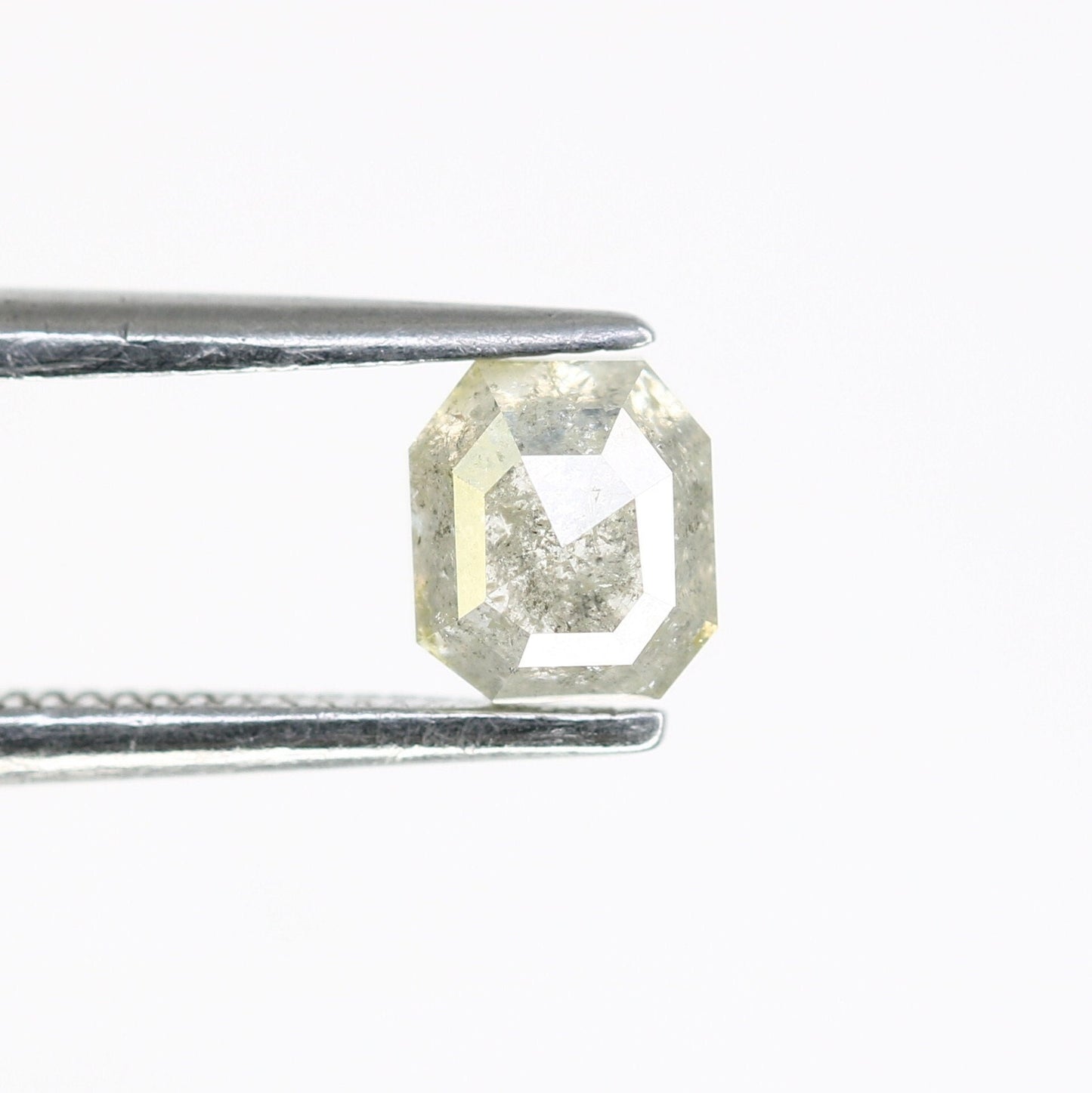0.68 CT Emerald Cut Loose Diamond - Salt and Pepper Emerald Shape Diamond - Emerald For Wedding Ring - LABORDAY Offer - Customize Jewelry