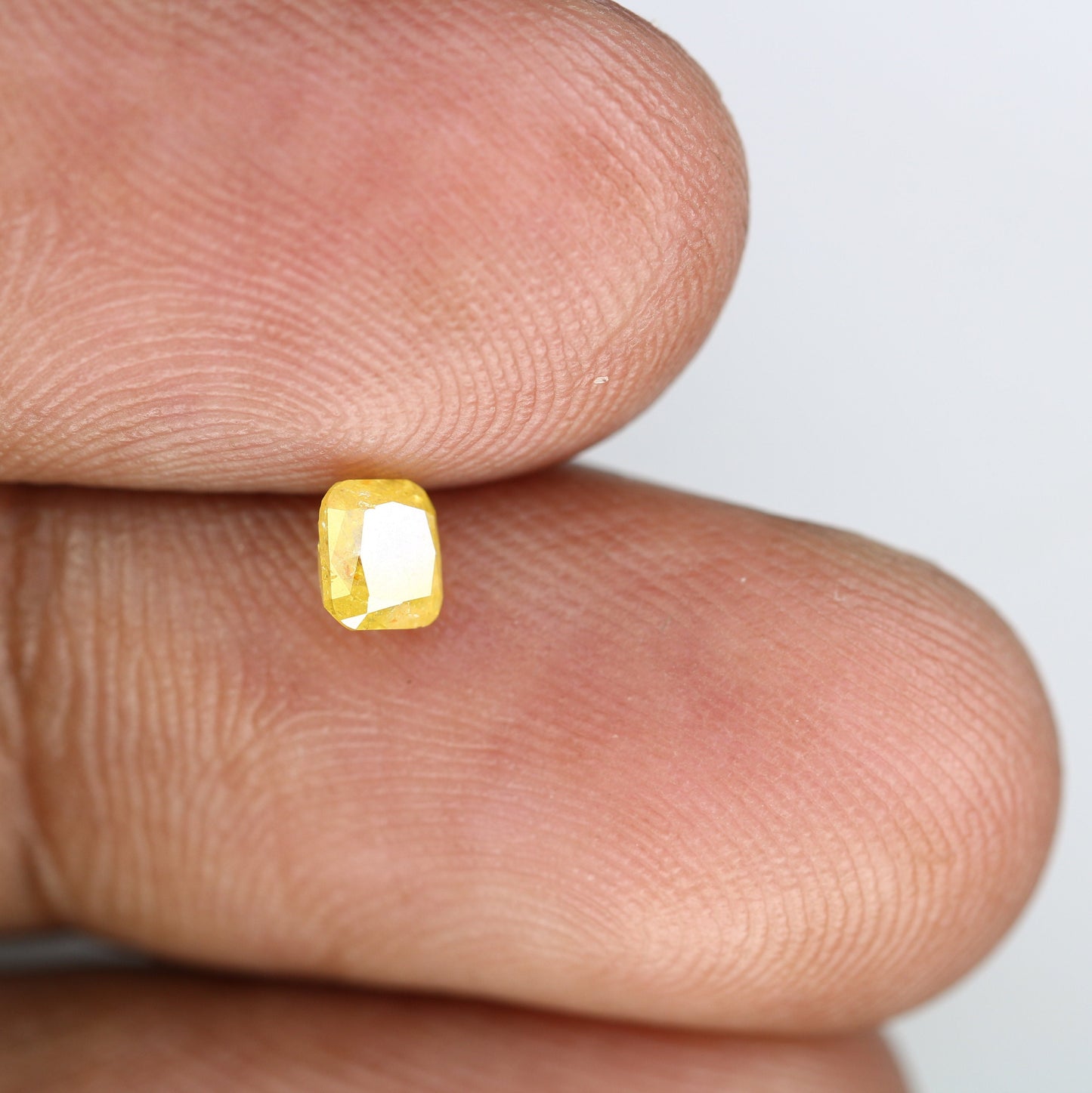 0.44 CT Cushion Cut Yellow Diamond - Rare Gemstone for Custom Gold Rings, Unique Jewelry for Anniversary & Birthday Gift Ideas