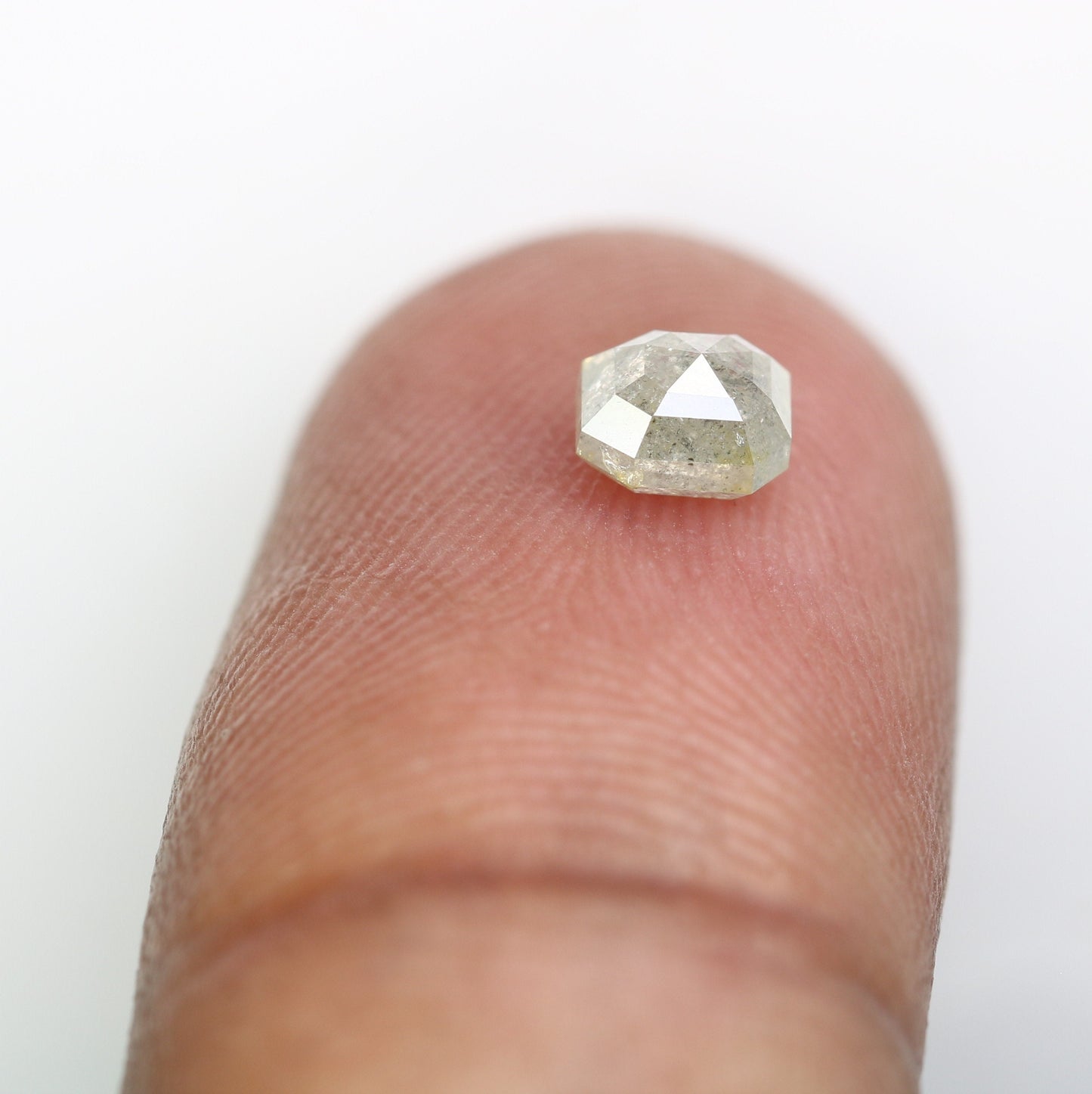 0.68 CT Emerald Cut Loose Diamond - Salt and Pepper Emerald Shape Diamond - Emerald For Wedding Ring - LABORDAY Offer - Customize Jewelry