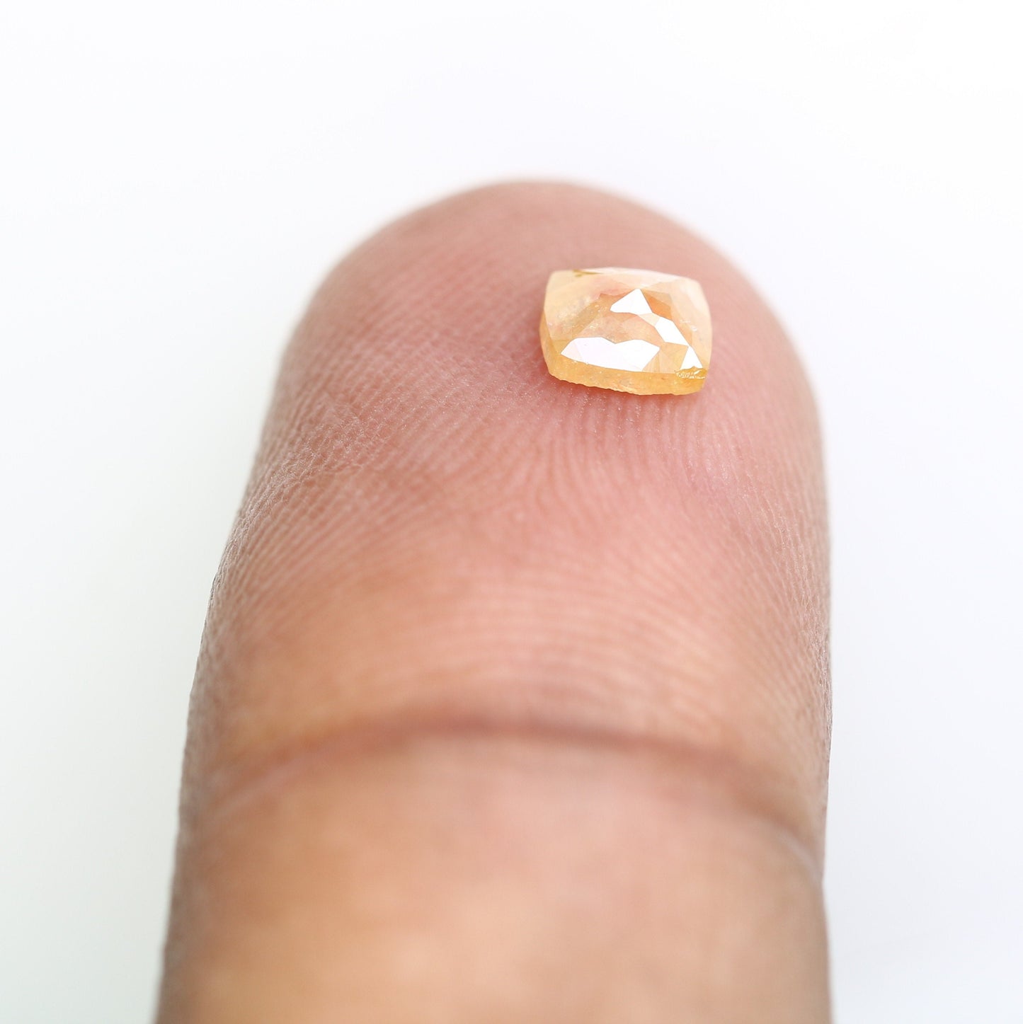 0.48 CT Cushion Cut Peach Diamond - Unique Gemstone for Engagement Rings, Custom Gold Jewelry & Special Gift for Girlfriend or Wife