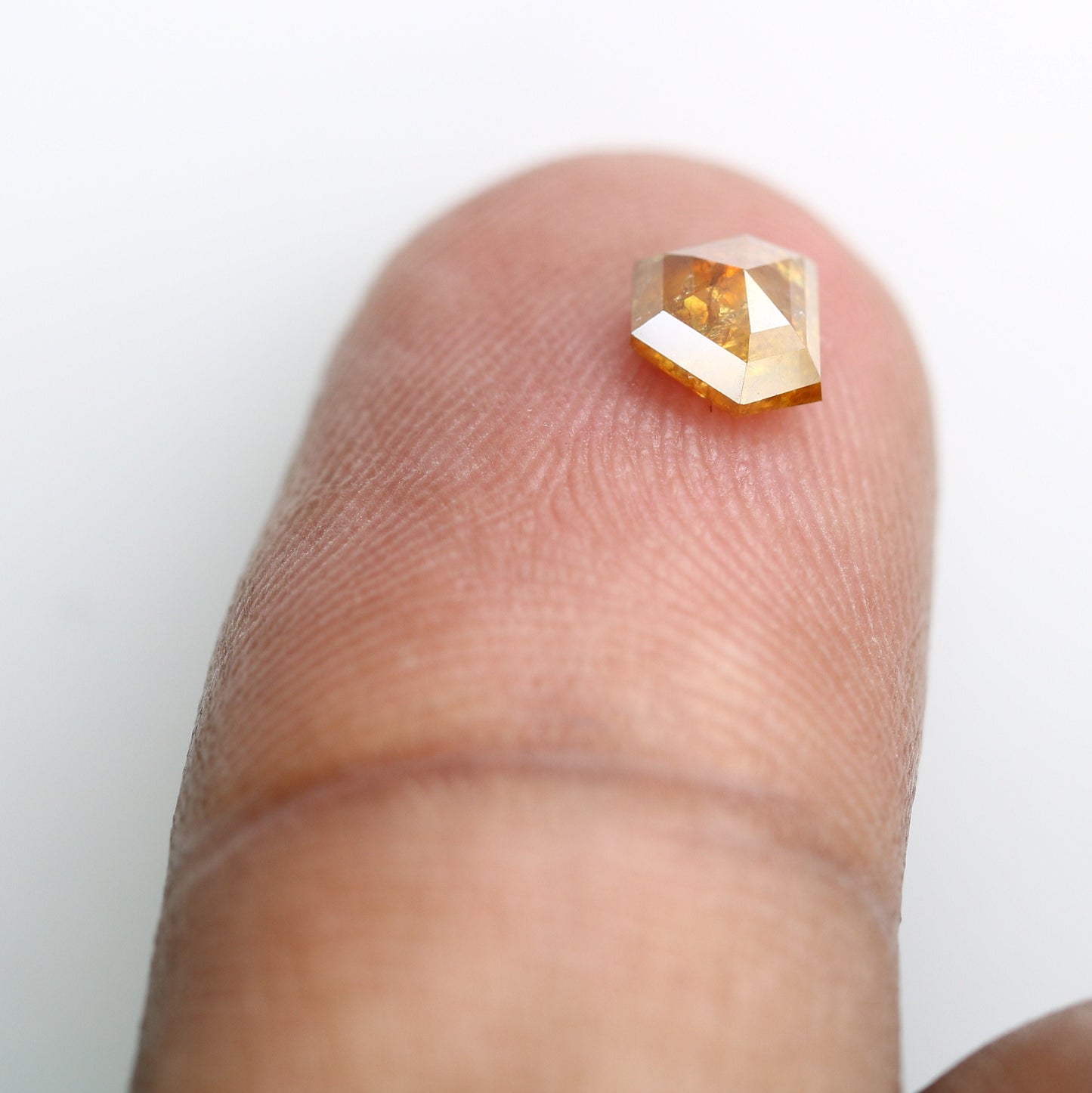 0.69 CT Fancy Orange Color Triangle Shape Diamond For Diamond Peendant | Wedding Gift | Customized Jewelry MakingFor Gold Ring Diamonds