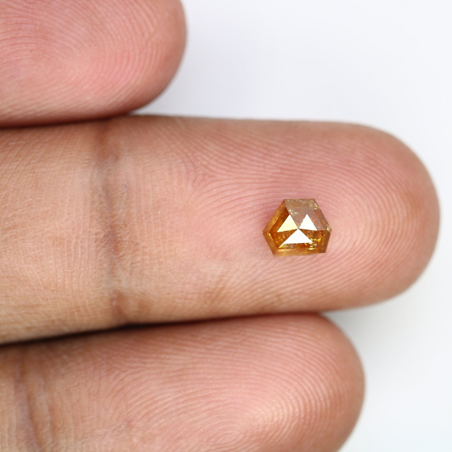 0.69 CT Fancy Orange Color Triangle Shape Diamond For Diamond Peendant | Wedding Gift | Customized Jewelry MakingFor Gold Ring Diamonds