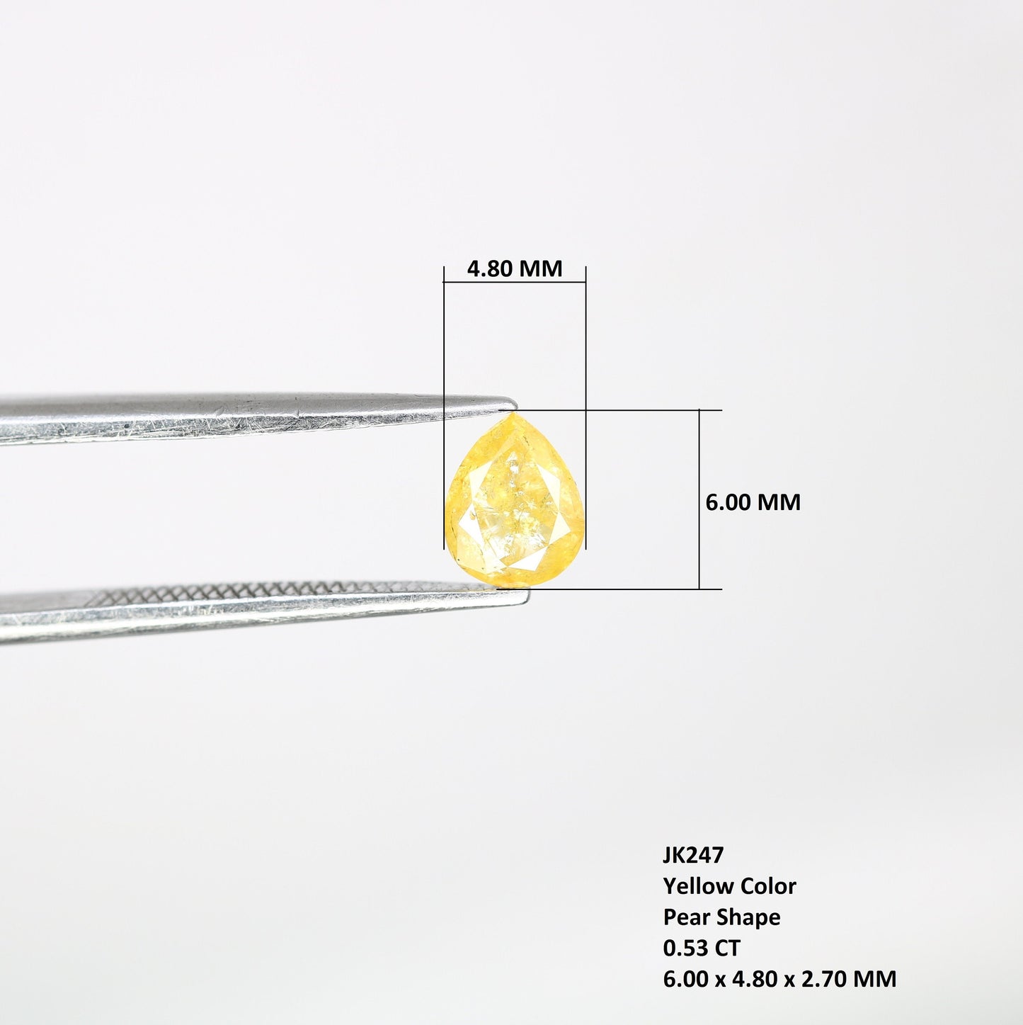 0.53 CT Pear Shape Fancy Yellow Diamond For Engagement Ring | Wedding Jewelry | Gift For HerFor Gold Ring Diamonds