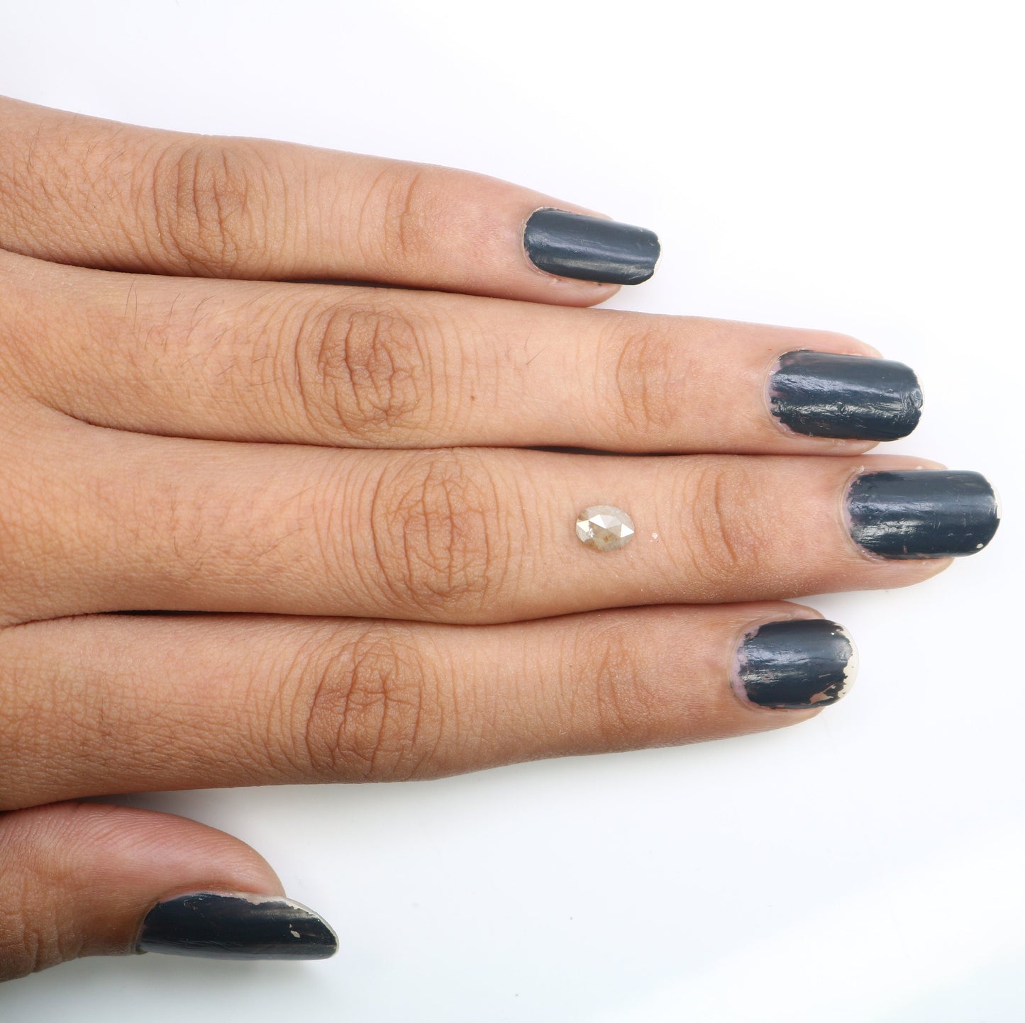 0.25 CT Oval Grey Rustic Diamond - Unique Statement Jewelry, Custom Gold Rings & Thoughtful Anniversary or Birthday Gift Ideas