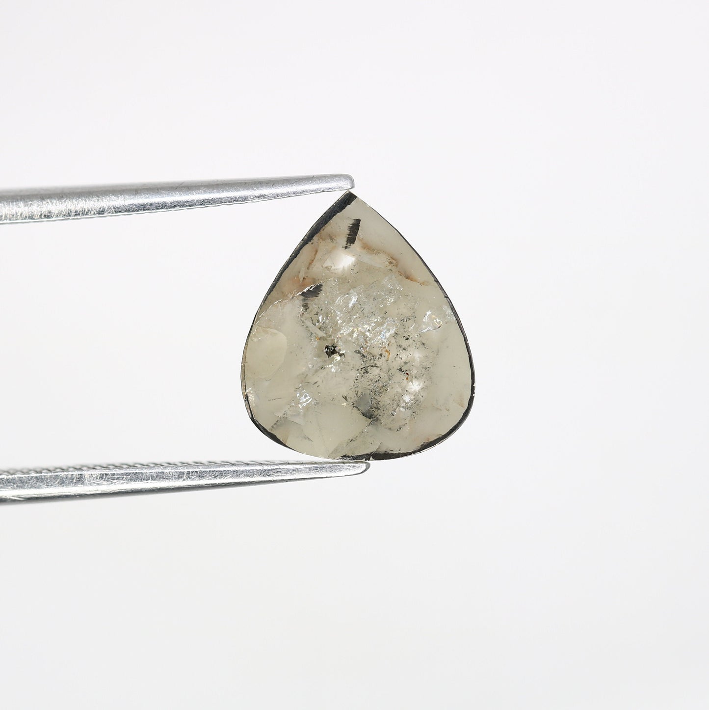 1.62 CT Natural Pear Shape Grey Diamond for Wedding Jewelry | Elegant Engagement Ring | Perfect Gift for Her | Unique Gold Ring Gemstone