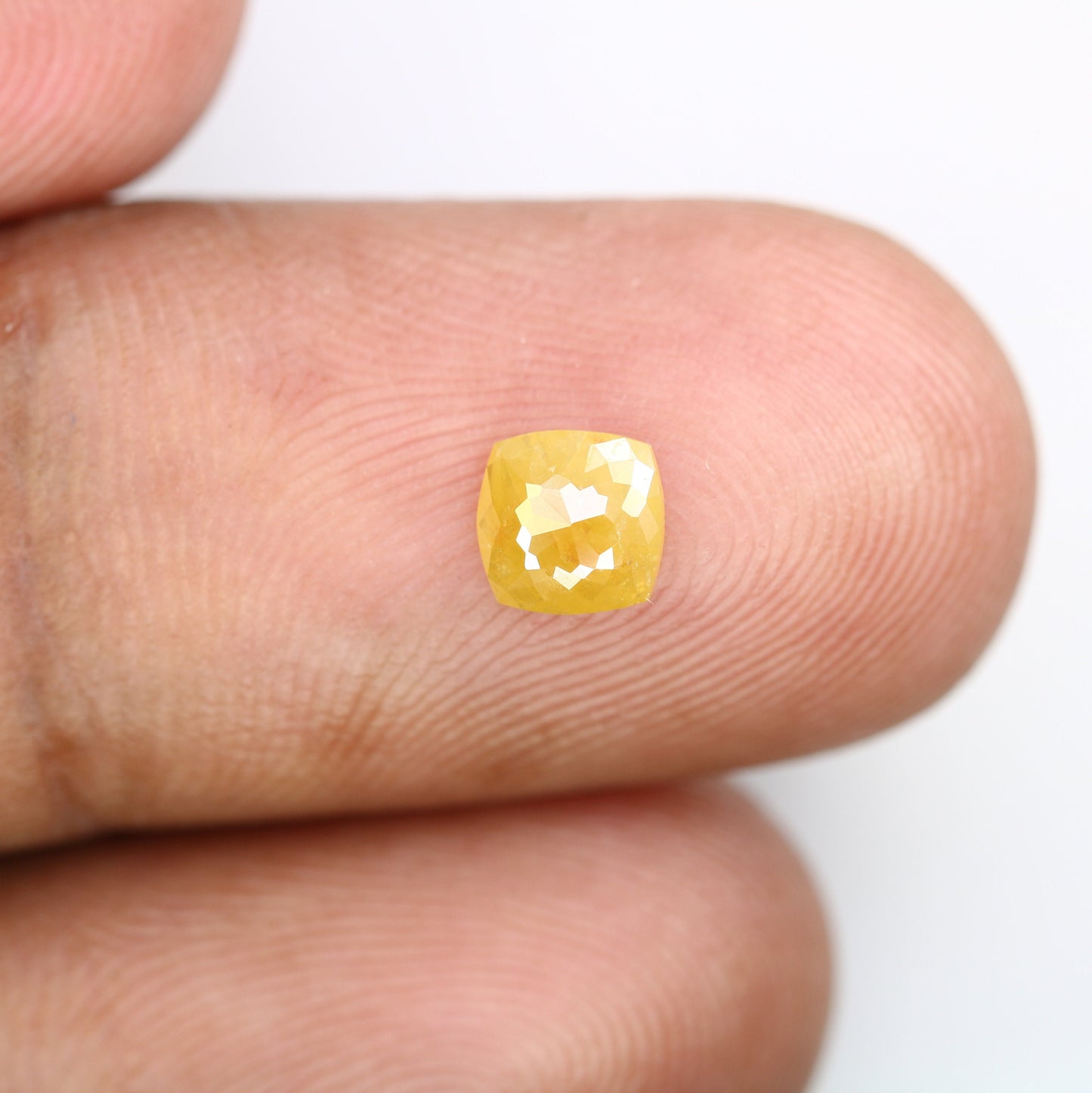 0.52 CT Cushion Cut Fancy Yellow Diamond - Unique Engagement Ring, Bezel Set Custom Jewelry & Personalized Gold Rings