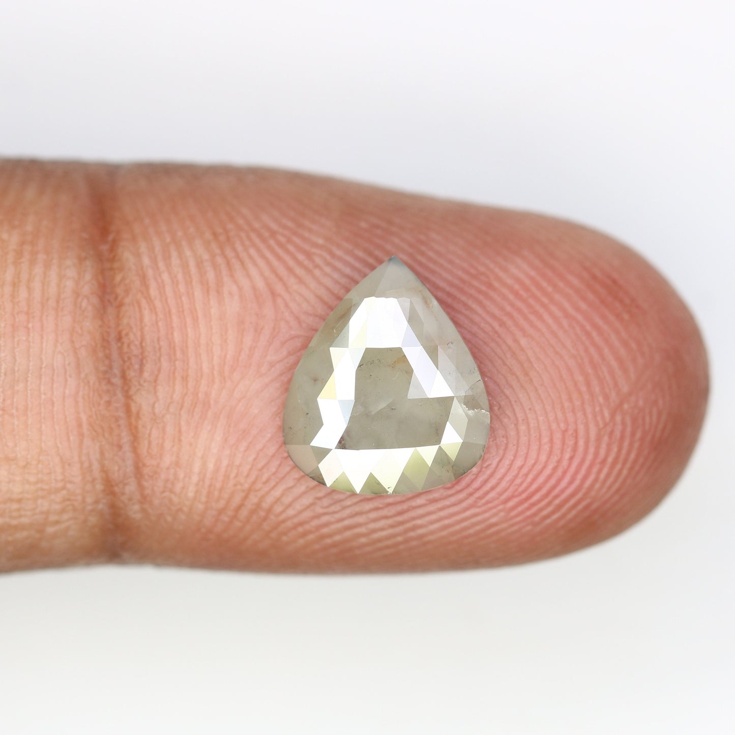 1.62 CT Natural Pear Shape Grey Diamond for Wedding Jewelry | Elegant Engagement Ring | Perfect Gift for Her | Unique Gold Ring Gemstone