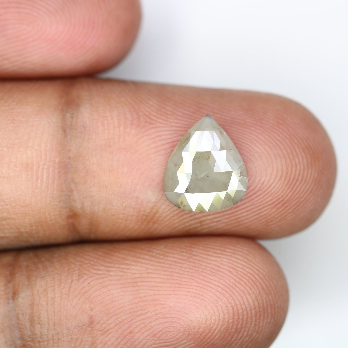 1.62 CT Natural Pear Shape Grey Diamond for Wedding Jewelry | Elegant Engagement Ring | Perfect Gift for Her | Unique Gold Ring Gemstone