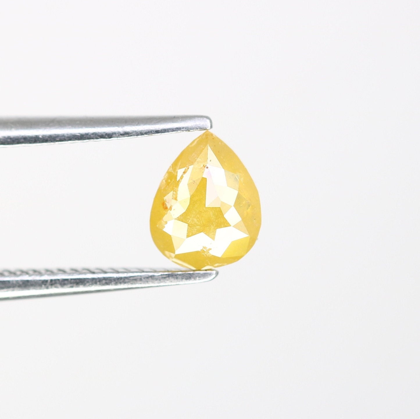 0.55 CT Pear Shape Rustic Yellow Color Diamond For Engagement Ring, Wedding Presence, Gift for FianceeFor Gold Ring Diamonds