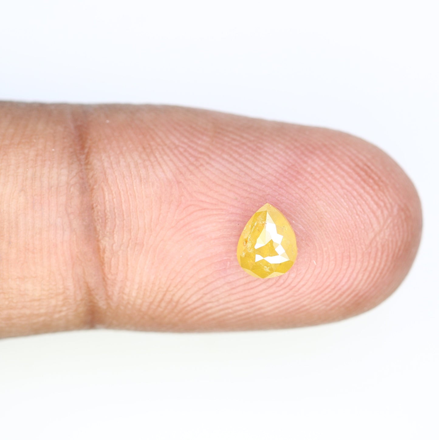 0.55 CT Pear Shape Rustic Yellow Color Diamond For Engagement Ring, Wedding Presence, Gift for FianceeFor Gold Ring Diamonds