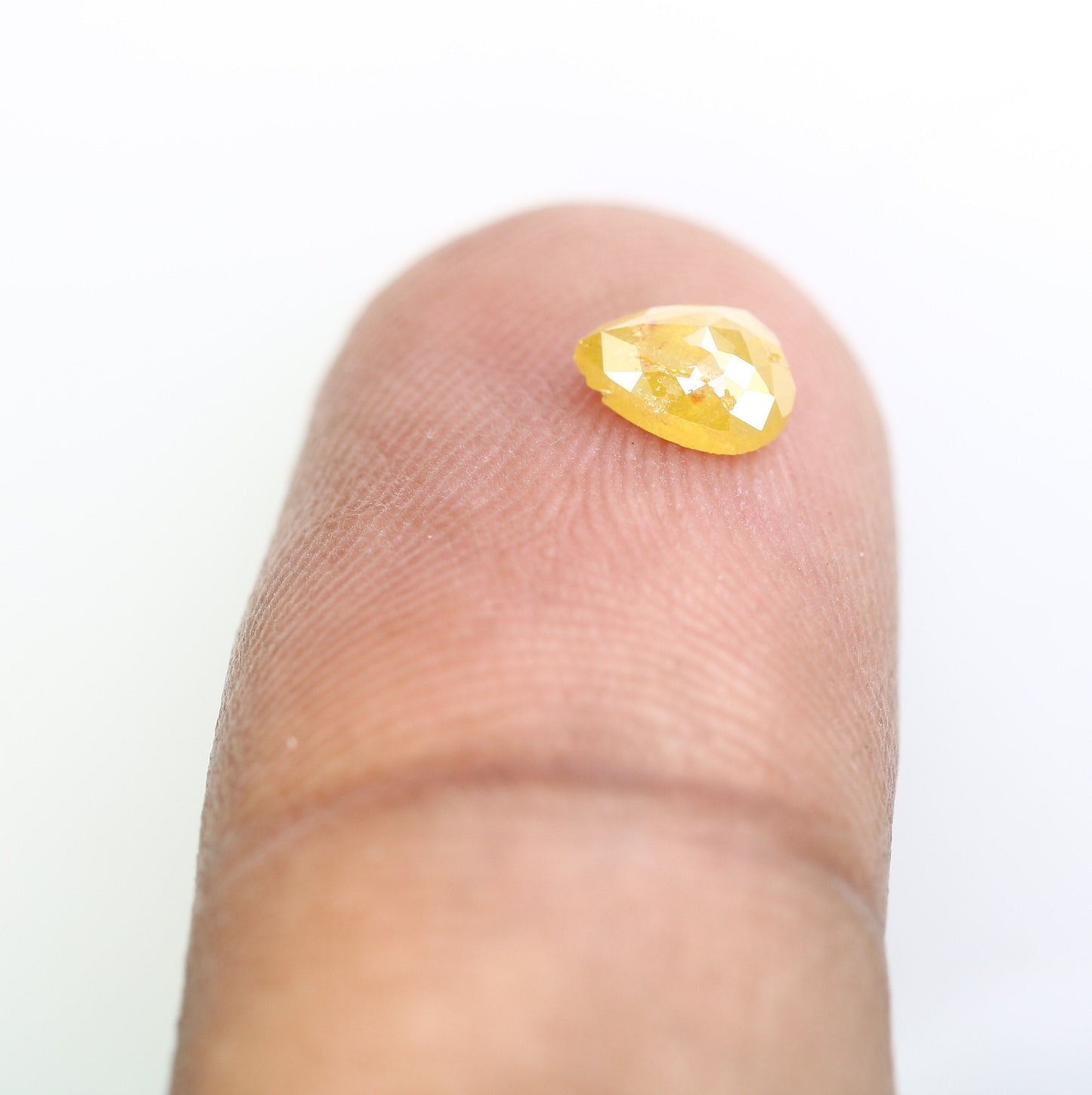 0.55 CT Pear Shape Rustic Yellow Color Diamond For Engagement Ring, Wedding Presence, Gift for FianceeFor Gold Ring Diamonds
