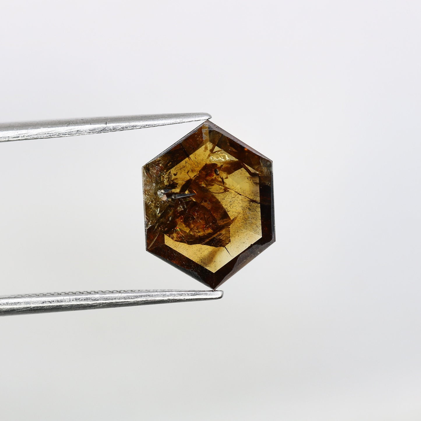 1.88 CT Salt and Pepper Hexagon Cut - Natural Loose Hexagon Shape -Unique Diamond for Ring - Special Gift for Her - Wholesaler of Diamond