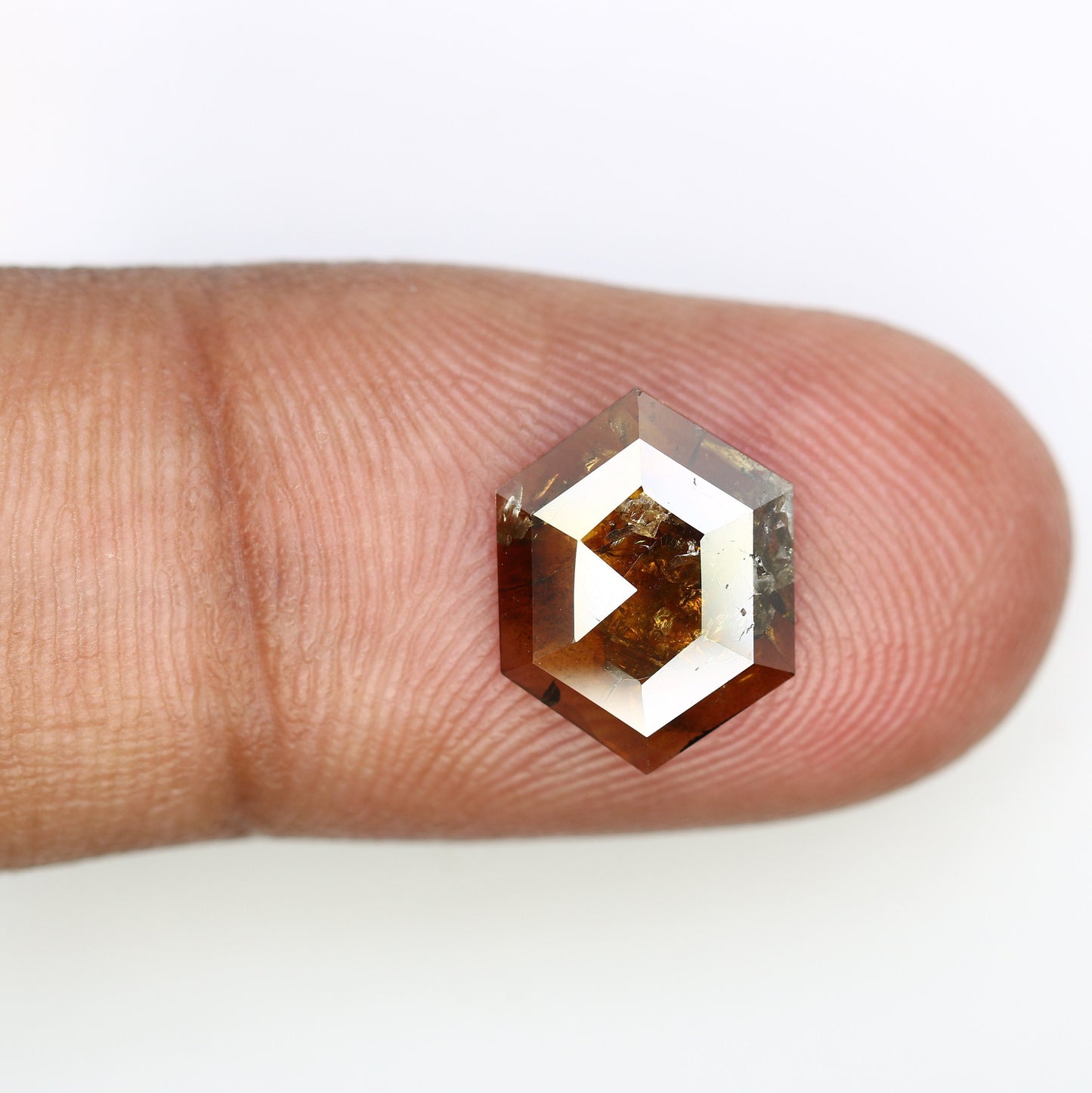 1.88 CT Salt and Pepper Hexagon Cut - Natural Loose Hexagon Shape -Unique Diamond for Ring - Special Gift for Her - Wholesaler of Diamond