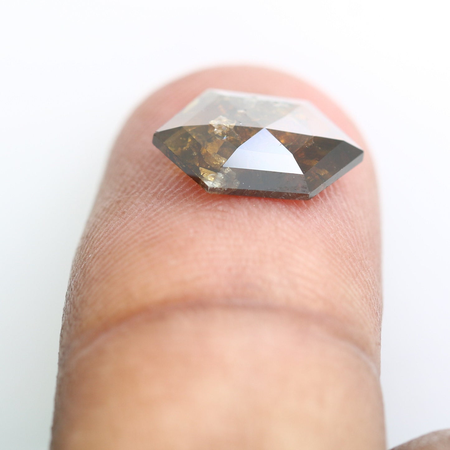 1.88 CT Salt and Pepper Hexagon Cut - Natural Loose Hexagon Shape -Unique Diamond for Ring - Special Gift for Her - Wholesaler of Diamond