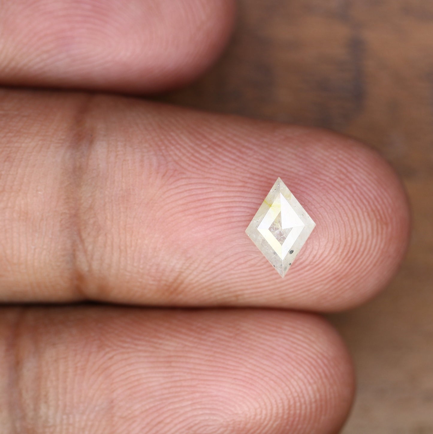 0.57 CT Kite shape Natural Loose Diamond -Kite Shape Salt and Pepper Diamond - For Salt Pepper Diamond Ring - Sale Offer- Unique Gift
