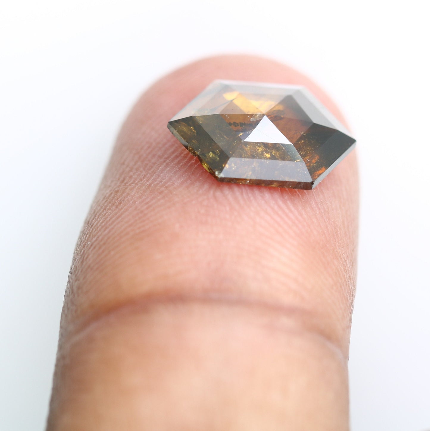 1.95 CT Salt and Pepper Hexagon Cut - Natural Loose Hexagon Shape -Unique Diamond for Ring - Special Gift for Her - Wholesaler of Diamond