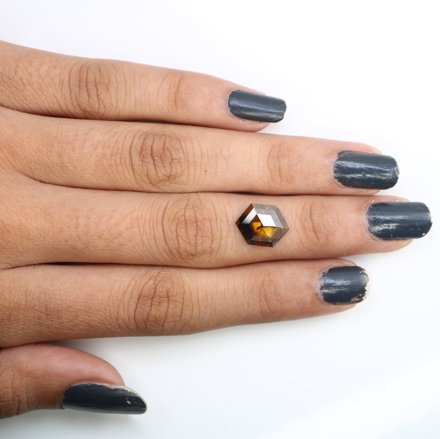 1.95 CT Salt and Pepper Hexagon Cut - Natural Loose Hexagon Shape -Unique Diamond for Ring - Special Gift for Her - Wholesaler of Diamond