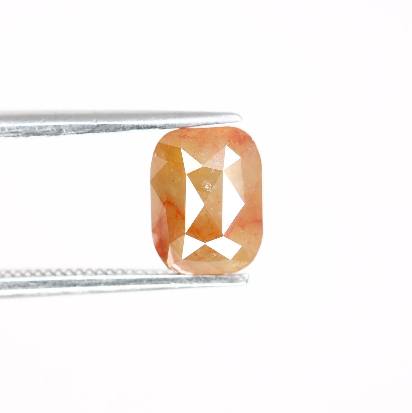 1.6 CT Red Emerald Cut Loose Diamond - Salt and Pepper Emerald Shape Diamond - Emerald For Wedding Ring - LABORDAY Offer - Customize Jewelry