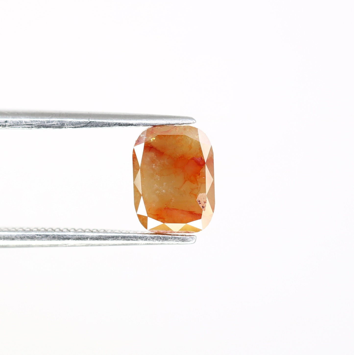 1.6 CT Red Emerald Cut Loose Diamond - Salt and Pepper Emerald Shape Diamond - Emerald For Wedding Ring - LABORDAY Offer - Customize Jewelry