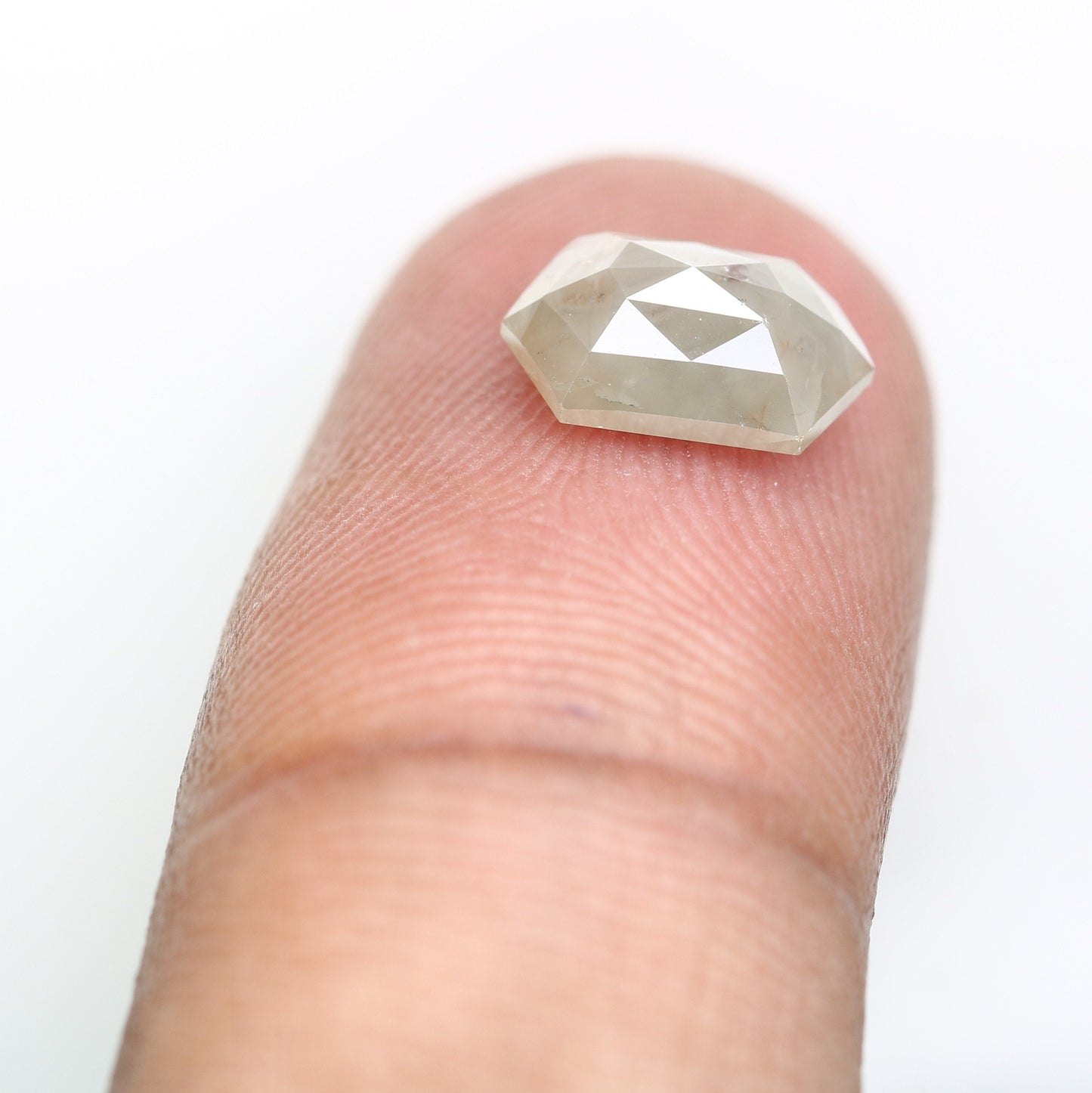 2 CT Salt and Pepper Hexagon Cut - Natural Loose Hexagon Shape -Unique Diamond for Ring - Special Gift for Her - Wholesaler of Diamond