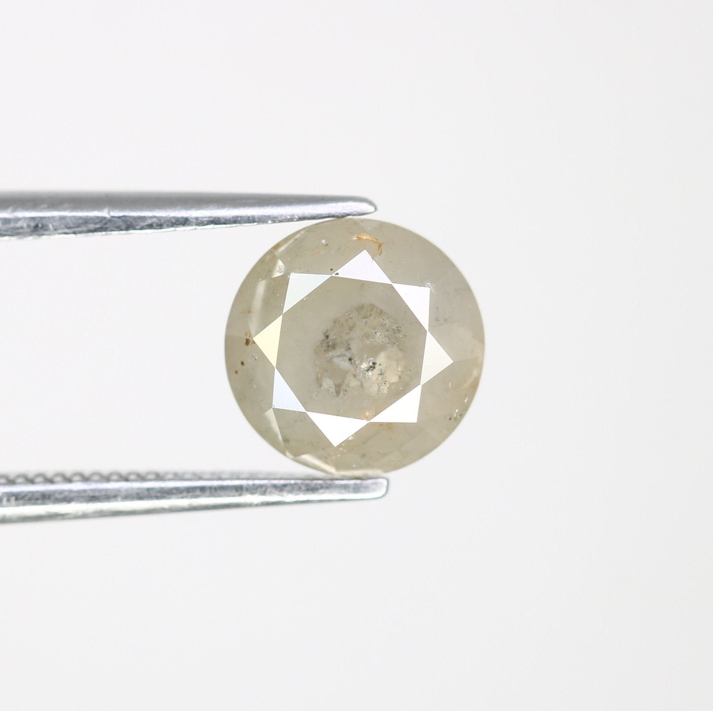 1.95 CT Grey Galaxy Round Brilliant Cut Diamond | Fancy Color for Wedding Band | Custom Wedding Band Design | Gold Ring Setting