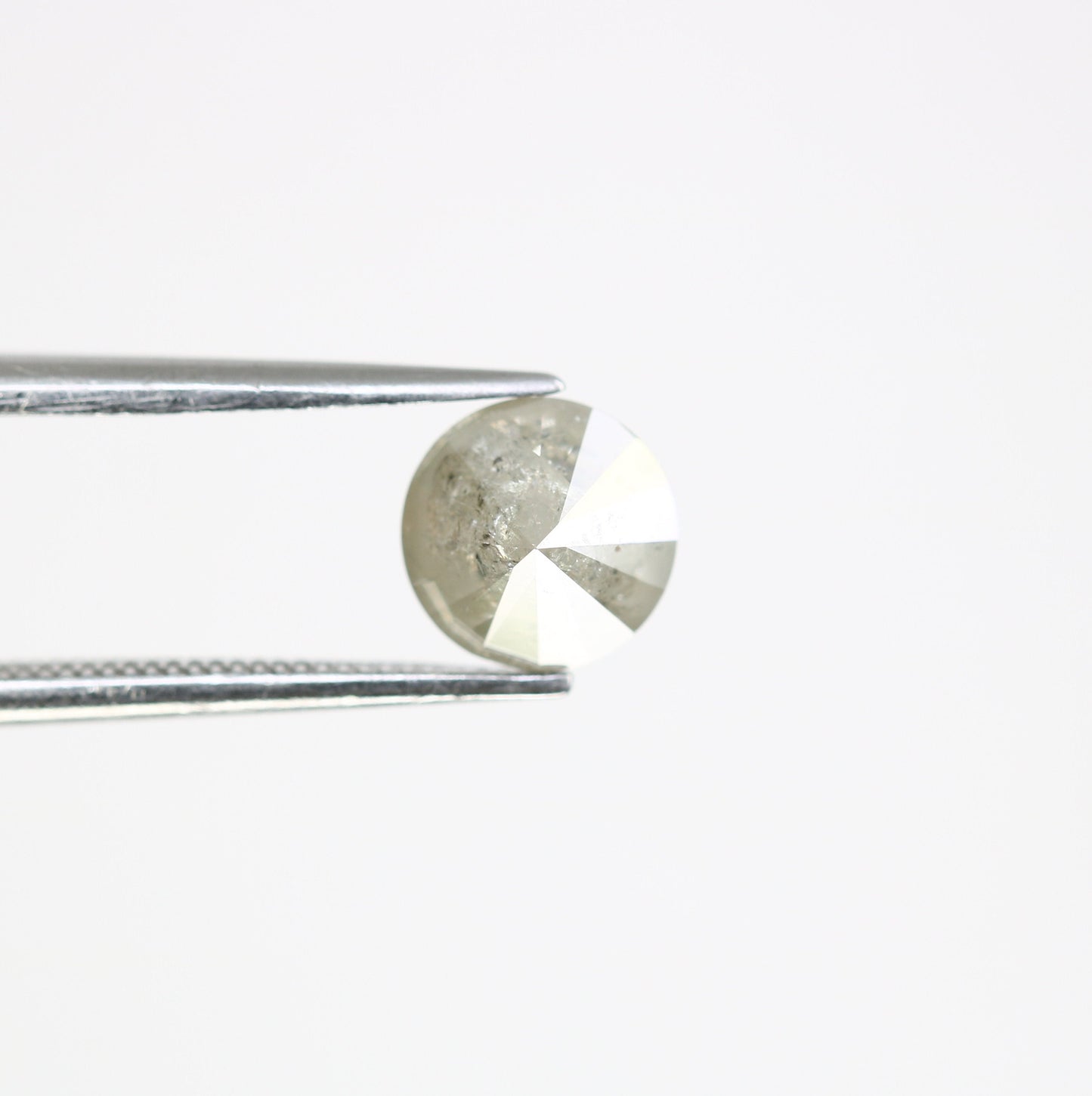 1.52 CT Grey Round Natural Brilliant Cut Diamond | Ideal for Multiple Occasions and Wedding Jewelry | Custom Gold Ring Setting