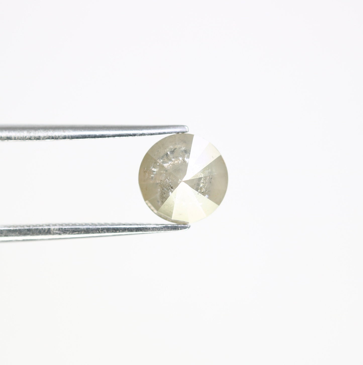 1.95 CT Grey Galaxy Round Brilliant Cut Diamond | Fancy Color for Wedding Band | Custom Wedding Band Design | Gold Ring Setting