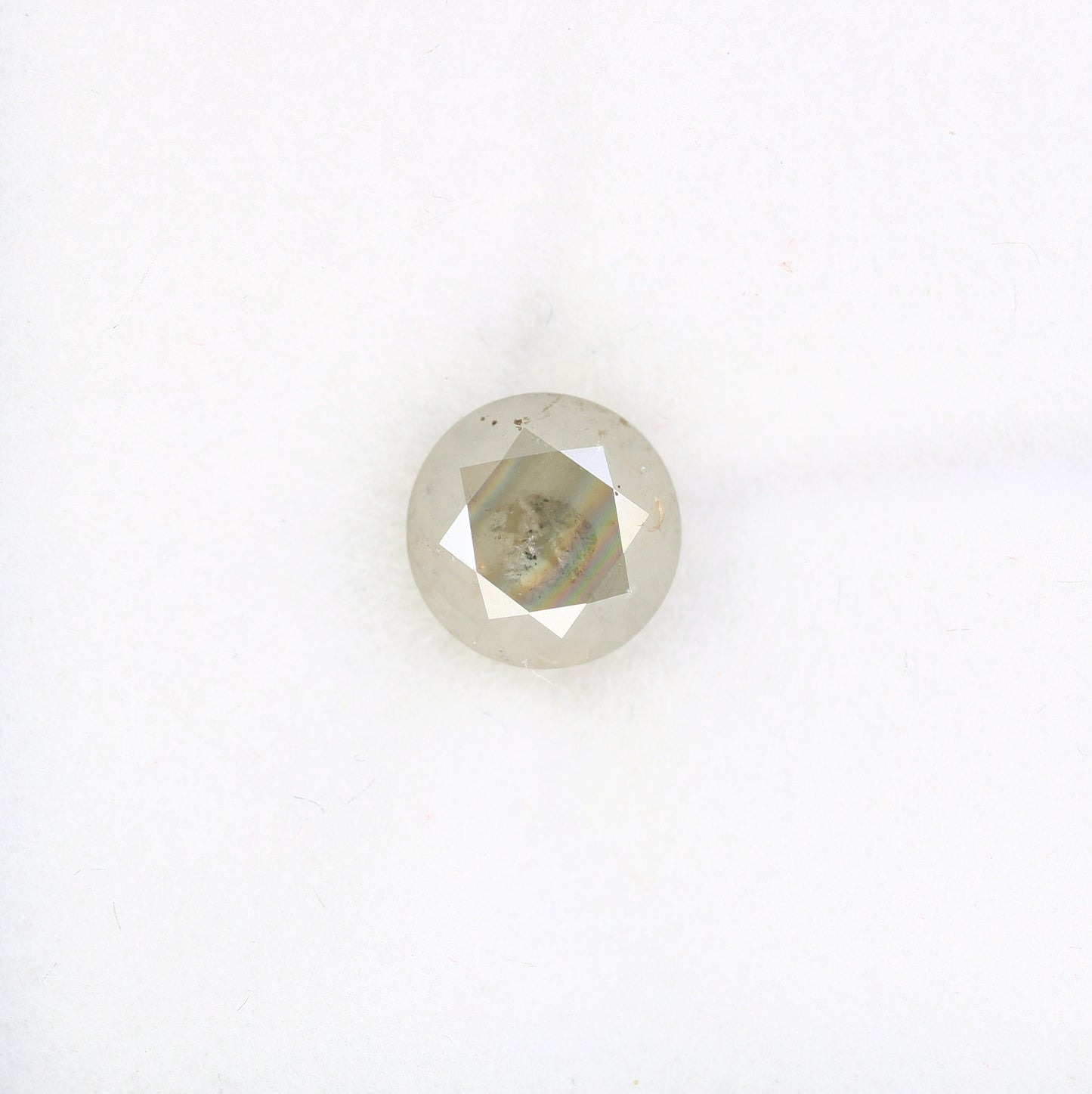 1.95 CT Grey Galaxy Round Brilliant Cut Diamond | Fancy Color for Wedding Band | Custom Wedding Band Design | Gold Ring Setting