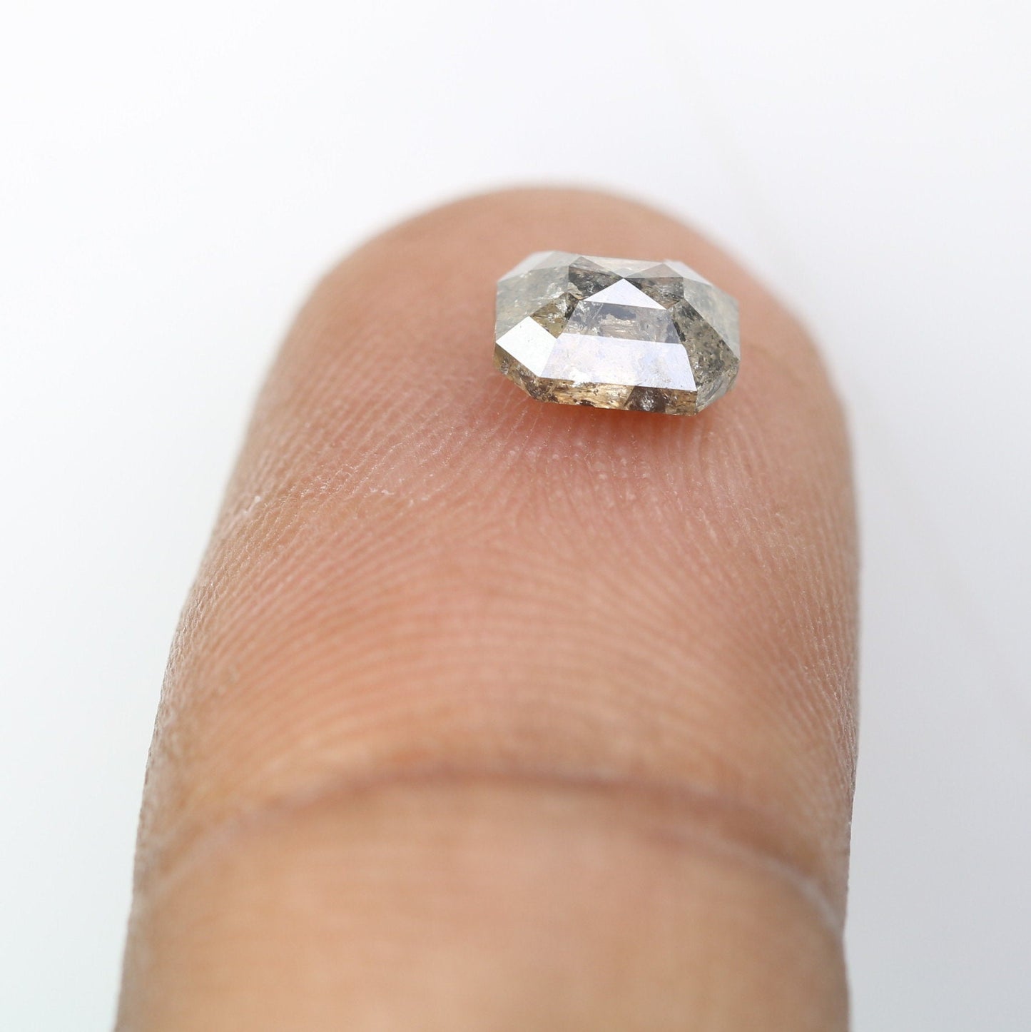 1.06 CT Emerald Cut Loose Diamond - Salt and Pepper Emerald Shape Diamond - Emerald For Wedding Ring - LABORDAY Offer - Customize Jewelry