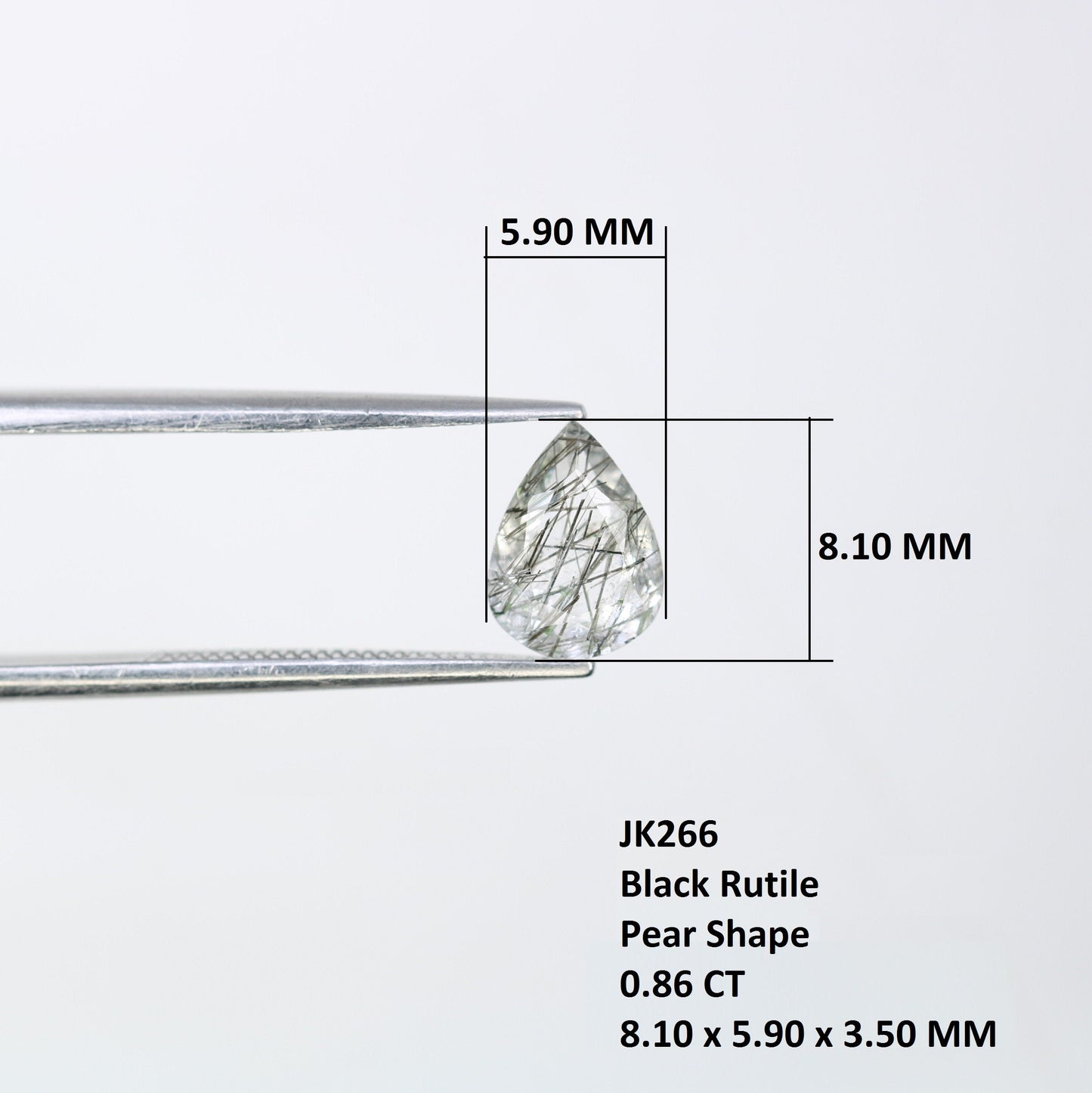 0.86 CT Pear Cut Rutile Natural Gemstone For Engagement Ring | Wedding Ring | Proposal Ring | Gift For HerFor Gold Ring Diamonds
