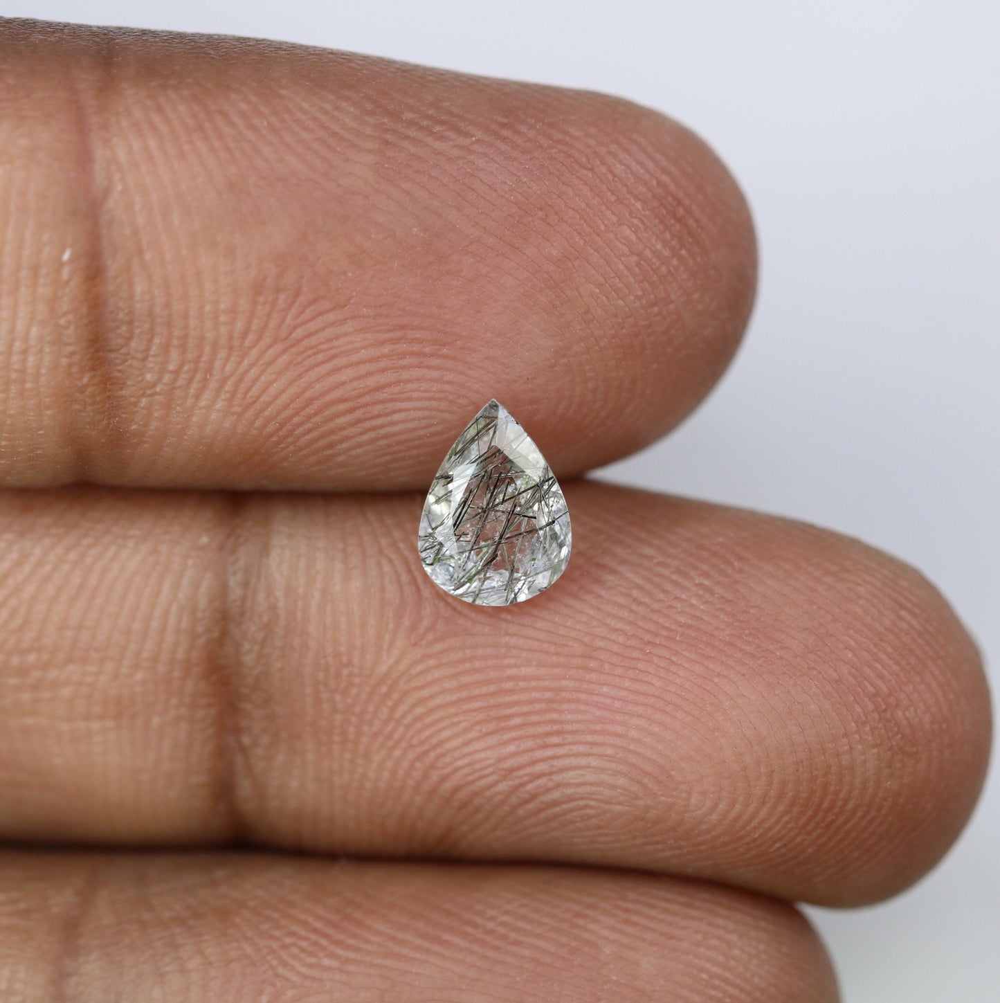 0.86 CT Pear Cut Rutile Natural Gemstone For Engagement Ring | Wedding Ring | Proposal Ring | Gift For HerFor Gold Ring Diamonds