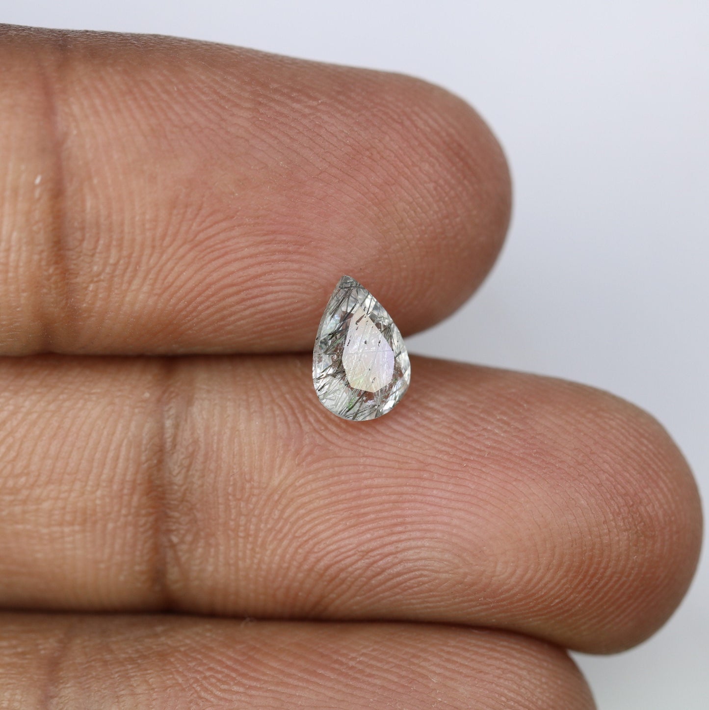 0.86 CT Pear Cut Rutile Natural Gemstone For Engagement Ring | Wedding Ring | Proposal Ring | Gift For HerFor Gold Ring Diamonds