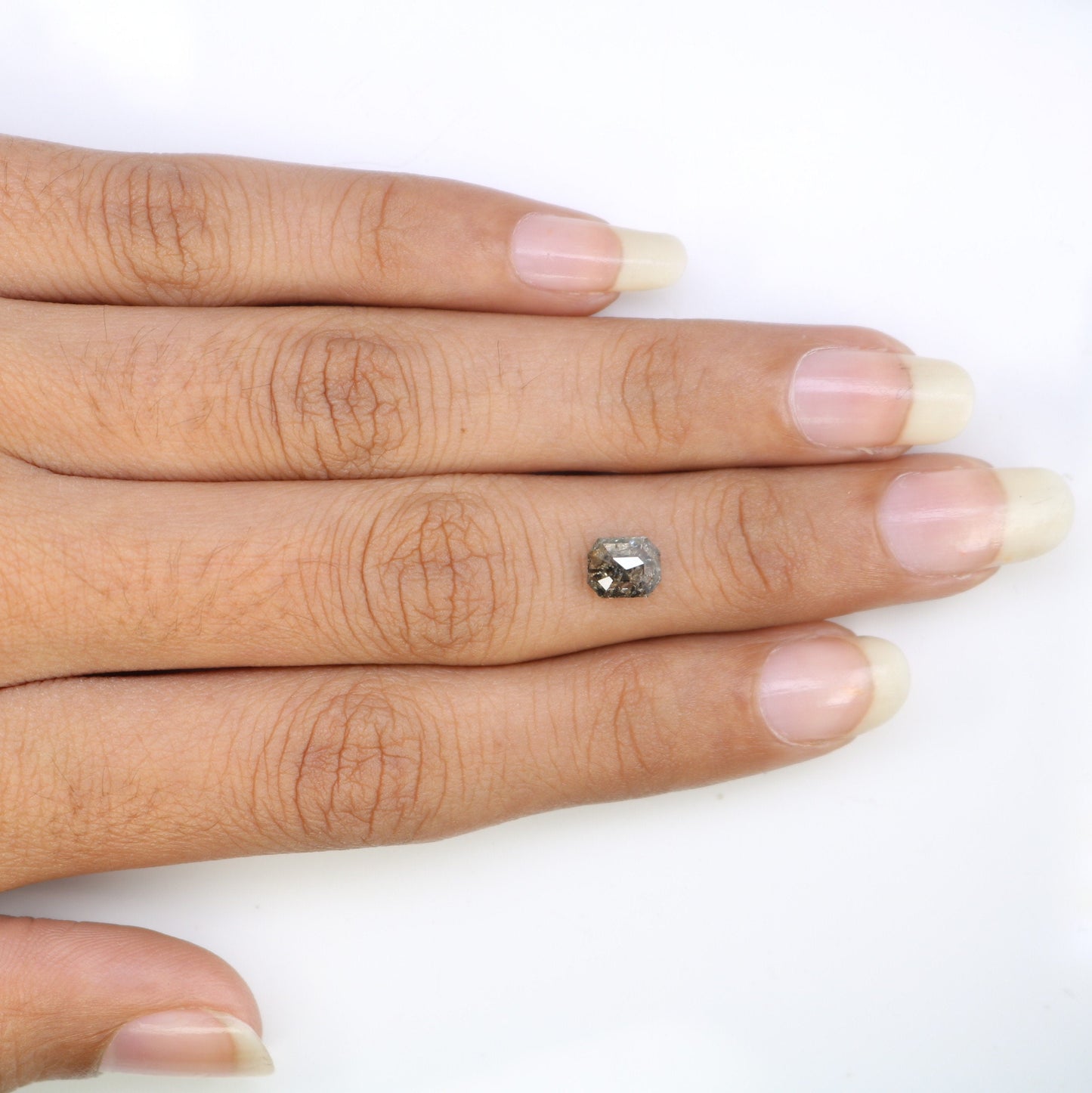1.06 CT Emerald Cut Loose Diamond - Salt and Pepper Emerald Shape Diamond - Emerald For Wedding Ring - LABORDAY Offer - Customize Jewelry