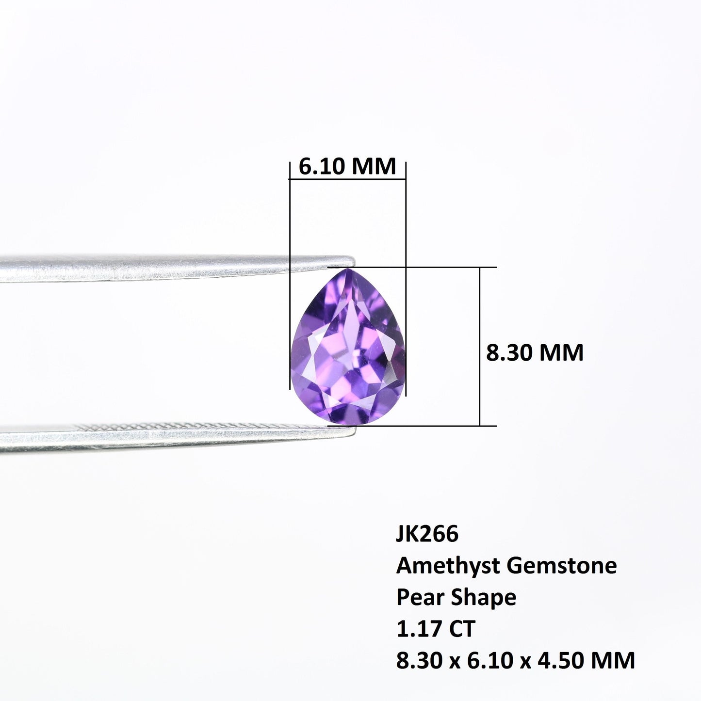 1.17 CT Beautiful Amethyst Pear Shape Gemstone for Pendant - Perfect Gift for Loved Ones and Fine Jewelry