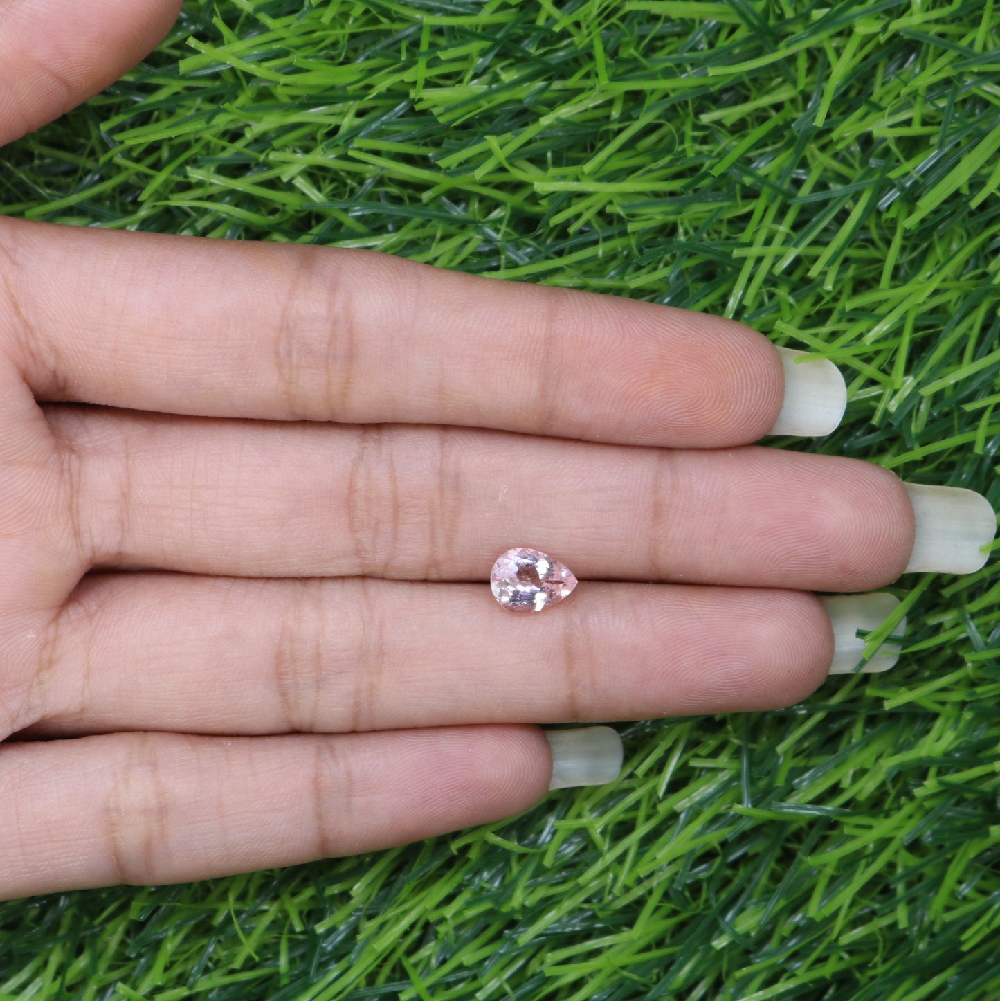 0.97 CT Natural Pink Morganite Pear Gemstone for Engagement Ring - Perfect Gift for Sister