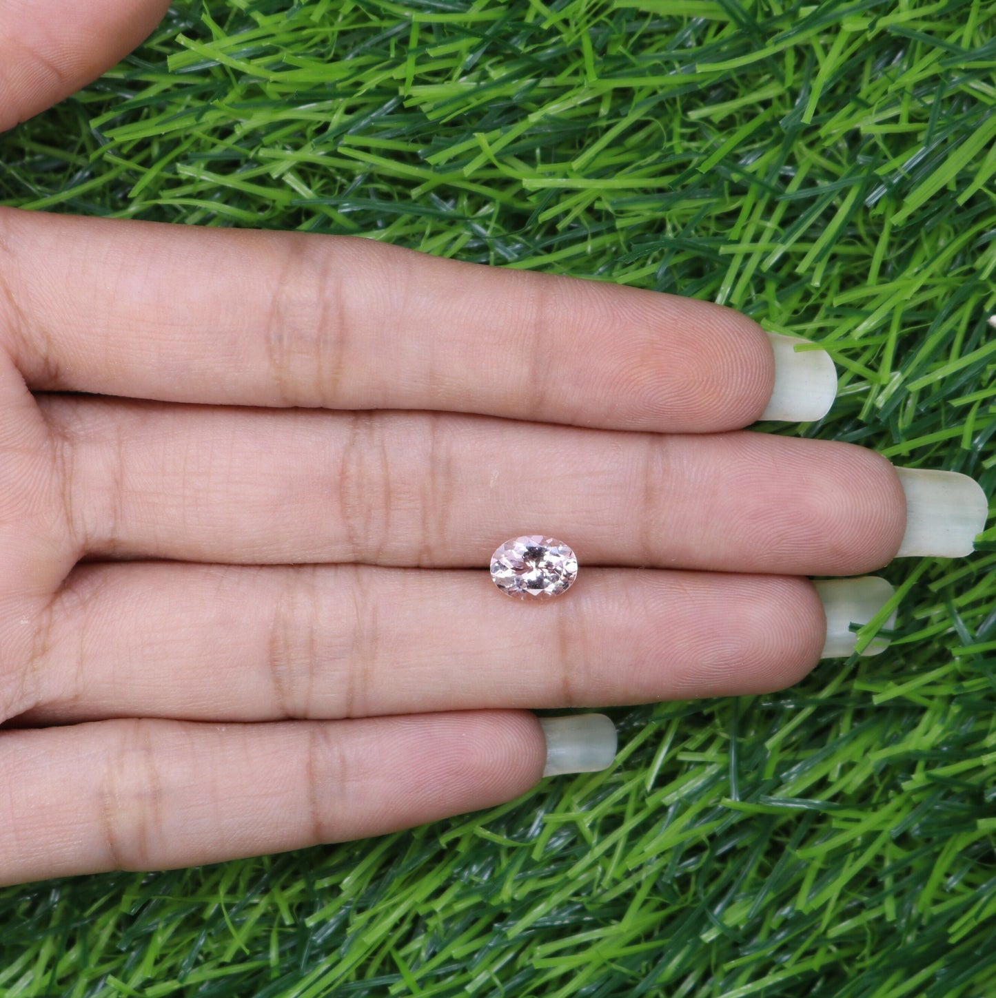 1.18 CT Pink Morganite Loose Gemstone - Oval Shape Natural Earth Mined Stone for Elegant Jewelry Designs