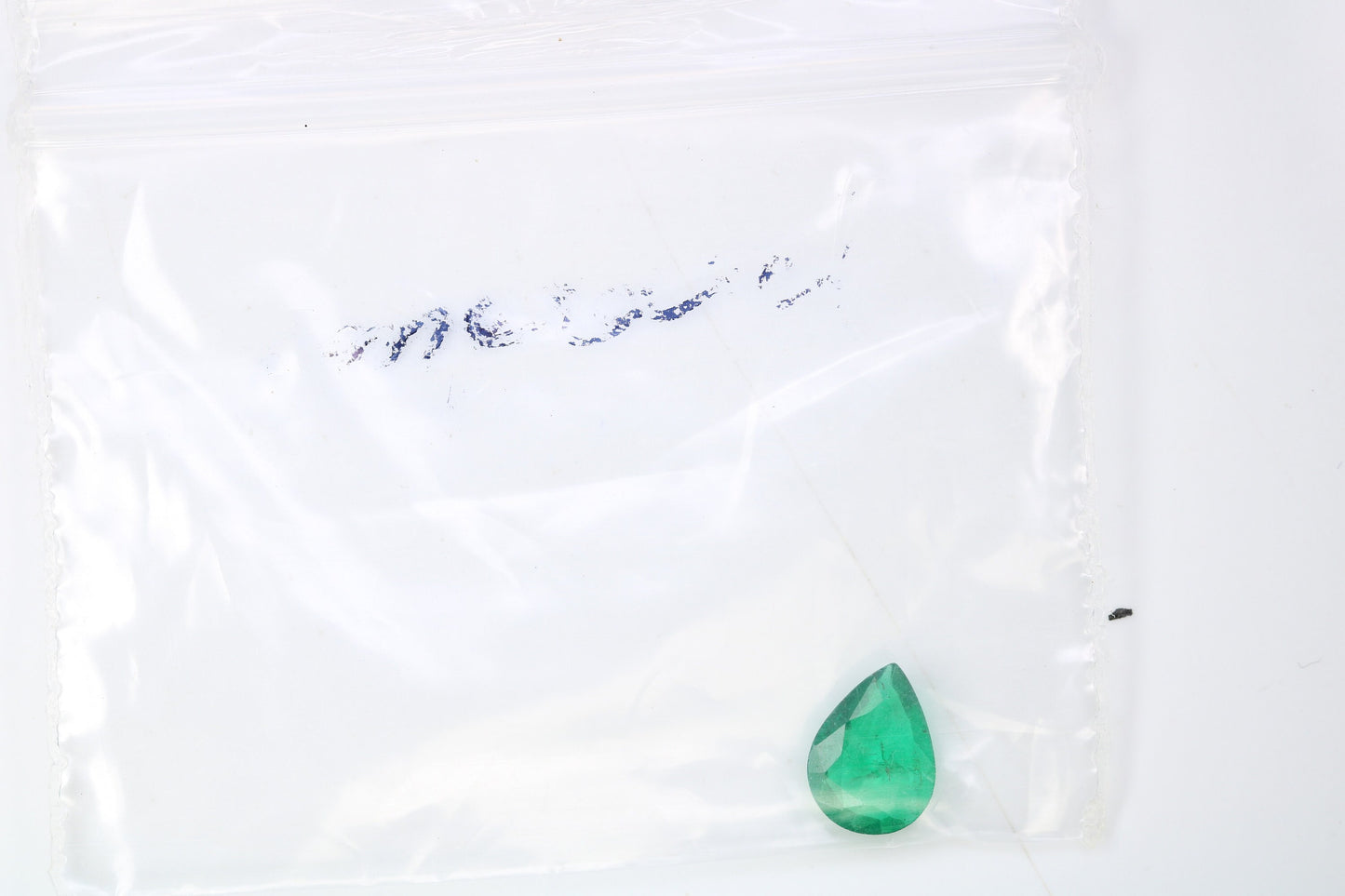 0.74 CT natural Colombian emerald pear shape gemstone - faceted loose gem for jewelry making