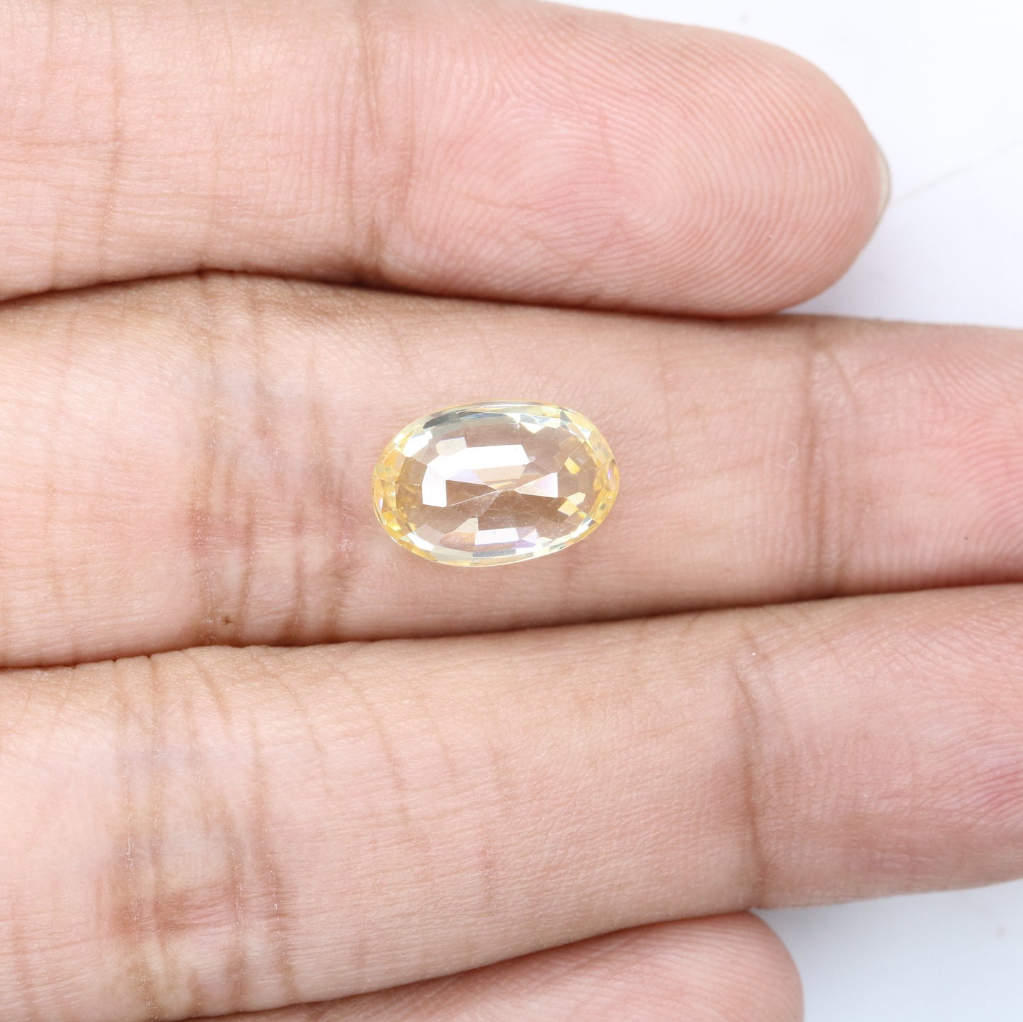 5.54 CT Natural Citrine Oval Loose Gemstone - Stunning Yellow Stone for Fine Jewelry and Diamonds