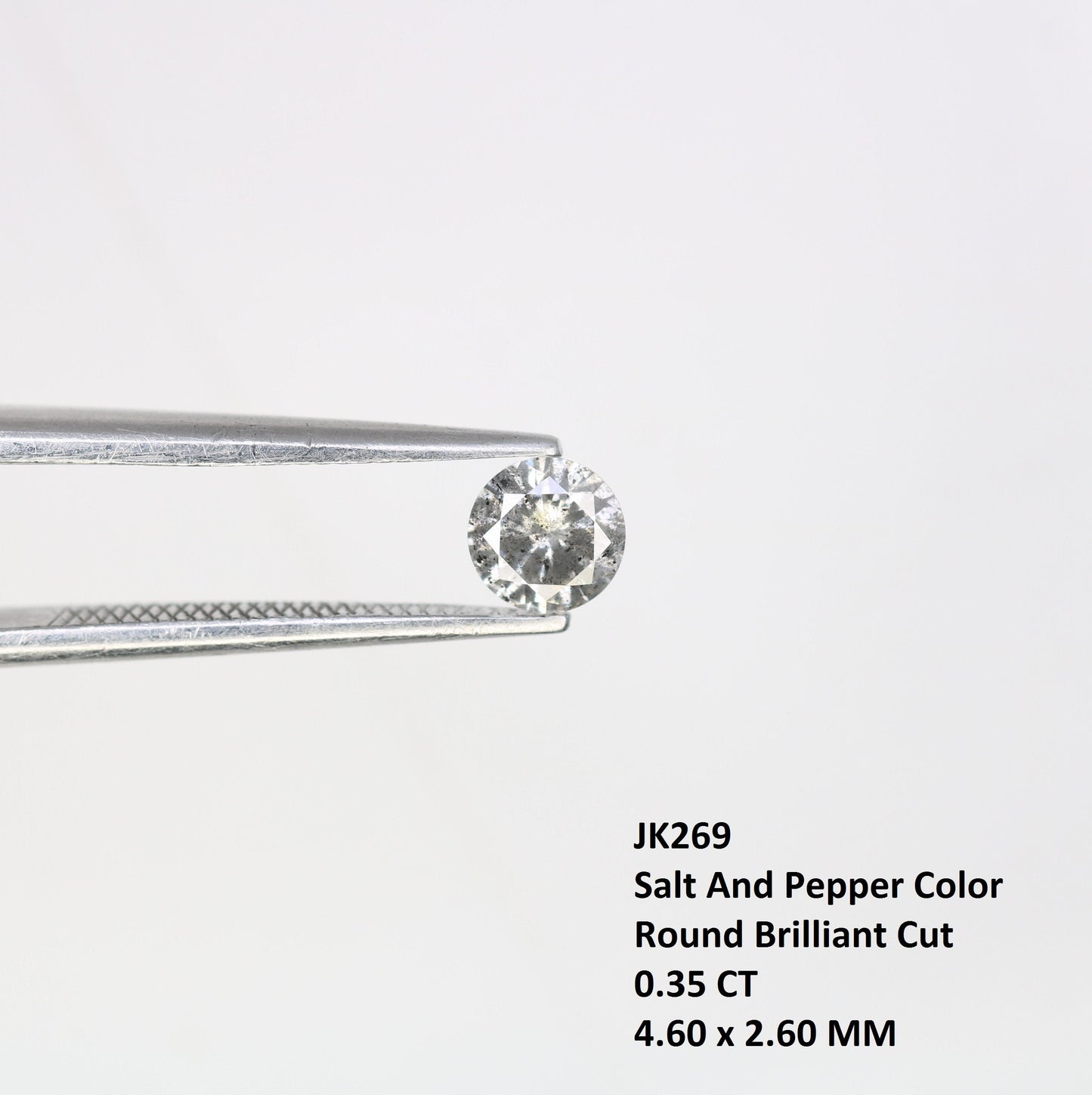 0.35 CT Natural Salt and Pepper Brilliant Cut Diamond | Fancy Color Diamond | Perfect Gift for Her | Gold Jewelry Making | Wholesale Price