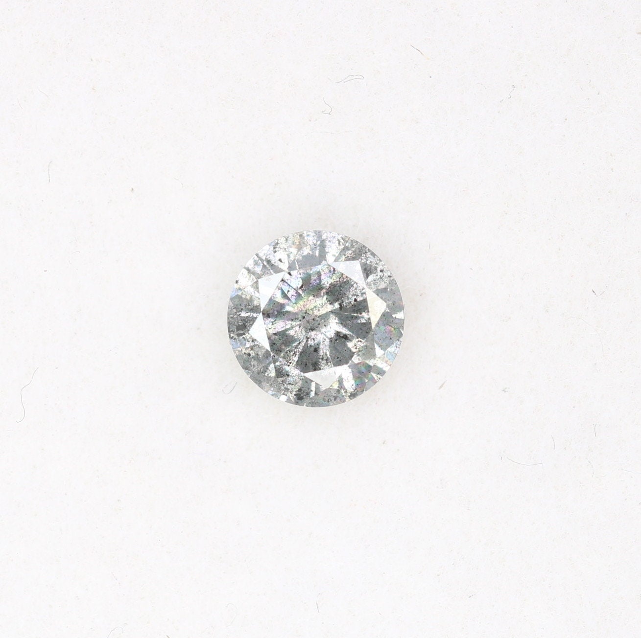 0.35 CT Natural Salt and Pepper Brilliant Cut Diamond | Fancy Color Diamond | Perfect Gift for Her | Gold Jewelry Making | Wholesale Price
