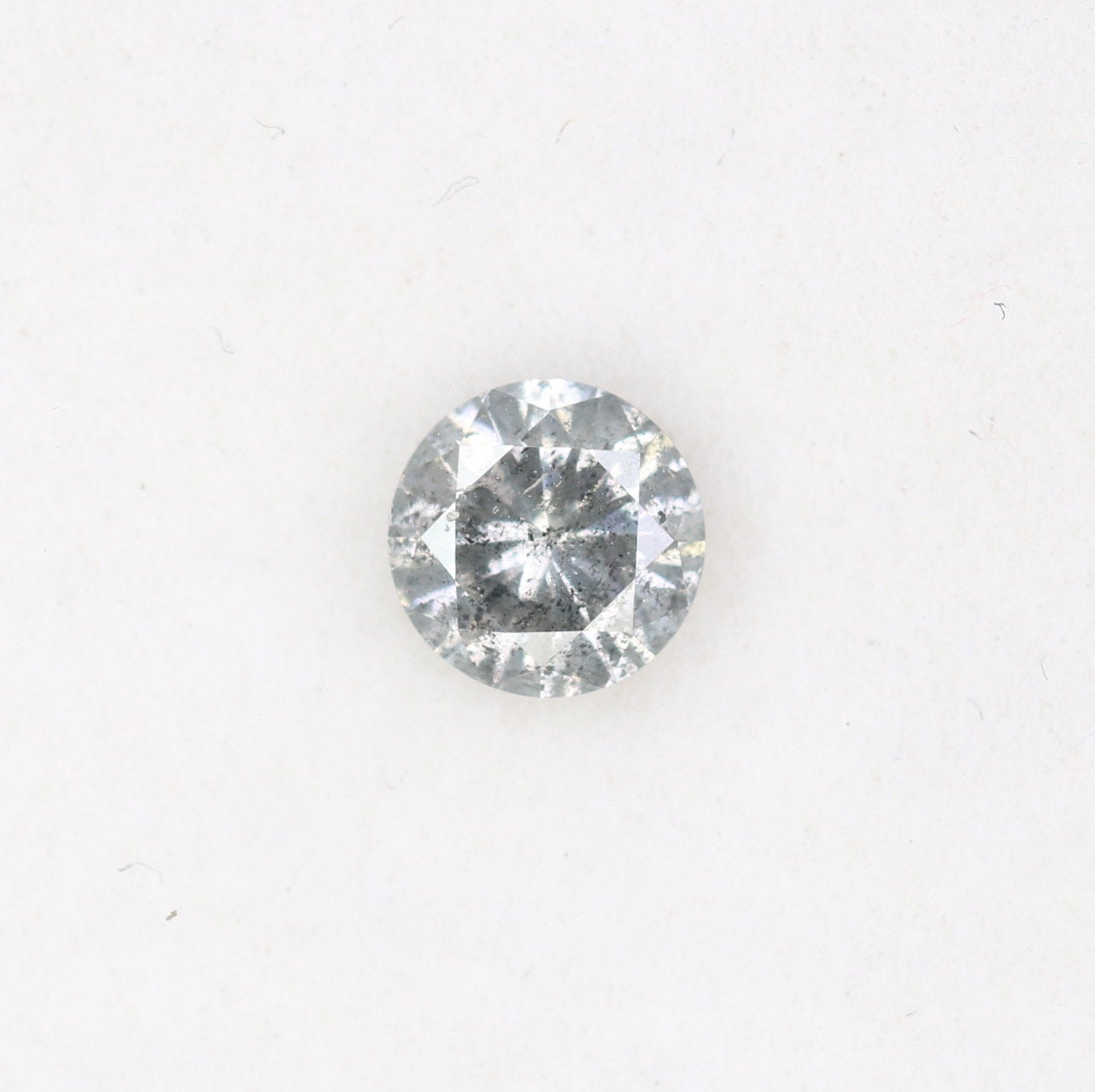 0.38 CT Natural Salt and Pepper Brilliant Cut Loose Diamond | Ideal for Proposal Ring, Diamond Pendant, or Gift for Her | Gold Ring Diamonds