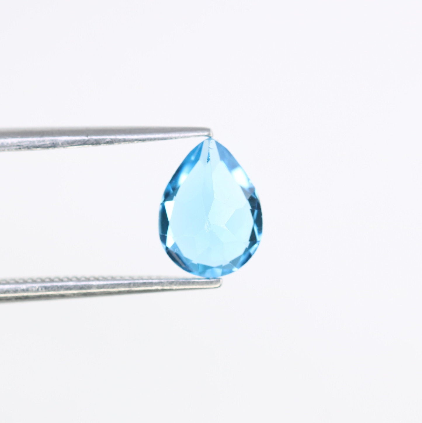 1.32 CT Swiss Blue Pear Shape Gem for Proposal Ring - Fancy Color Diamond for Customized Jewelry Making with Gold Ring