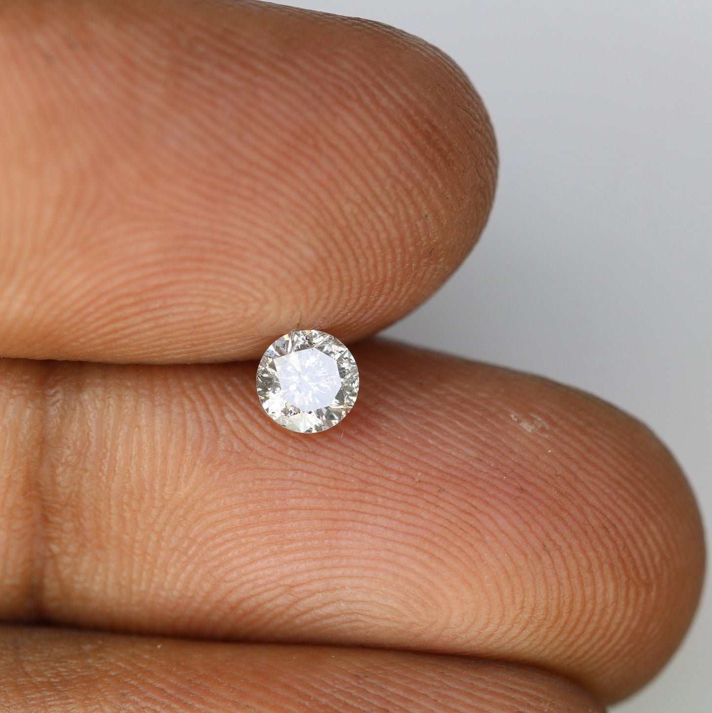 0.38 CT Natural Salt and Pepper Brilliant Cut Diamond |Ideal for Engagement Ring or Wedding Jewelry |Fancy Color Diamond |Gold Ring Diamonds