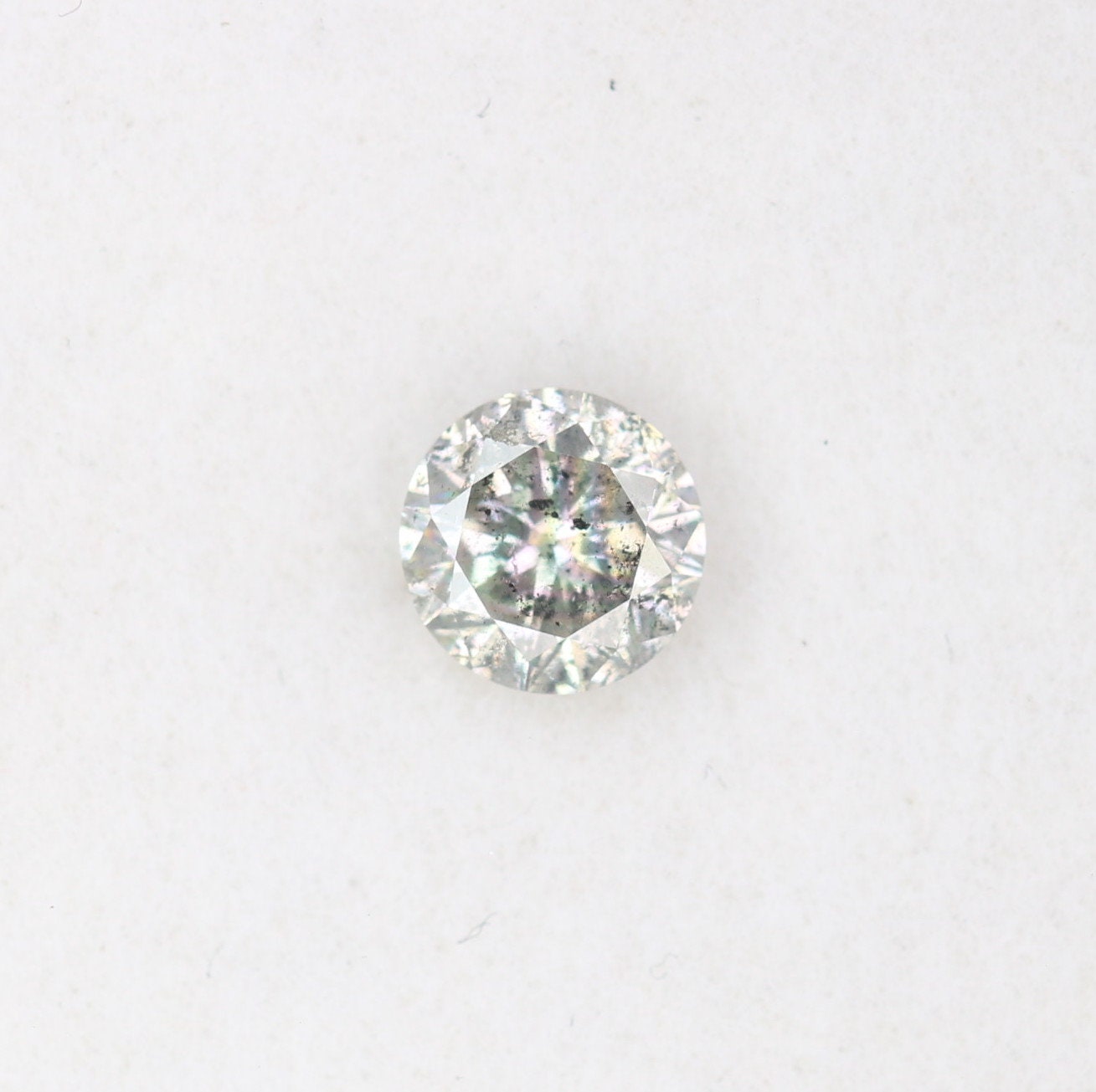 0.38 CT Natural Salt and Pepper Brilliant Cut Diamond |Ideal for Engagement Ring or Wedding Jewelry |Fancy Color Diamond |Gold Ring Diamonds