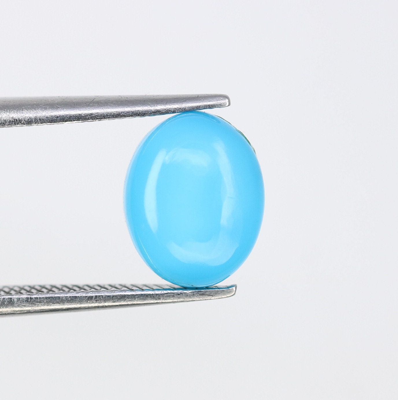 1.71 CT Rustic Natural Blue Turquoise Oval Cut Gemstone for Jewelry Perfect for Engagement Ring and Gift for Her with Gold Ring and Diamond