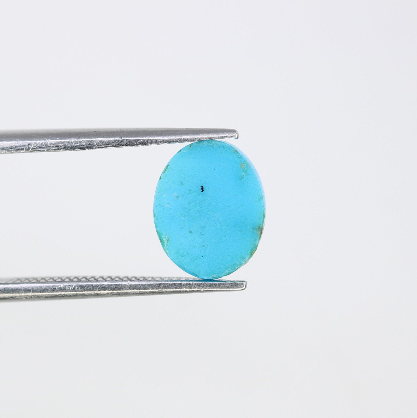1.71 CT Rustic Natural Blue Turquoise Oval Cut Gemstone for Jewelry Perfect for Engagement Ring and Gift for Her with Gold Ring and Diamond