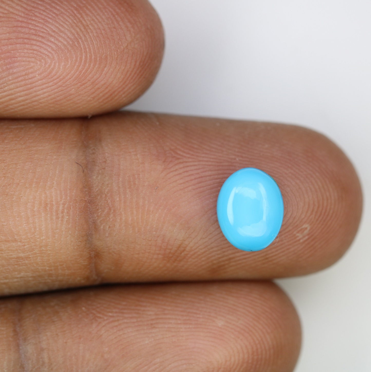 1.71 CT Rustic Natural Blue Turquoise Oval Cut Gemstone for Jewelry Perfect for Engagement Ring and Gift for Her with Gold Ring and Diamond