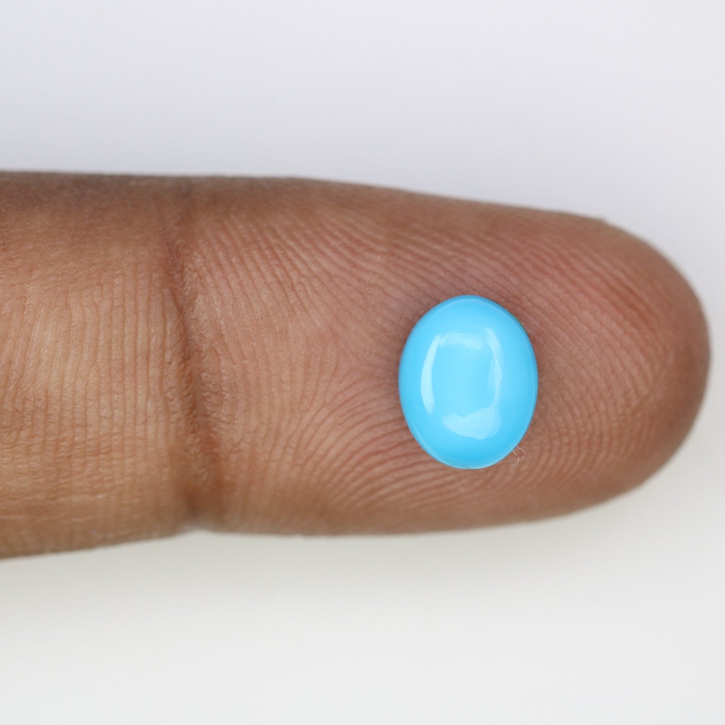 1.71 CT Rustic Natural Blue Turquoise Oval Cut Gemstone for Jewelry Perfect for Engagement Ring and Gift for Her with Gold Ring and Diamond