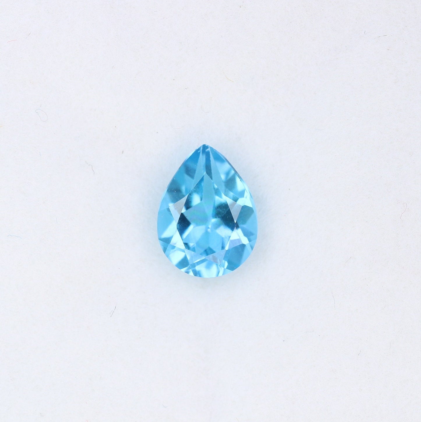 1.32 CT Swiss Blue Pear Shape Gem for Proposal Ring - Fancy Color Diamond for Customized Jewelry Making with Gold Ring
