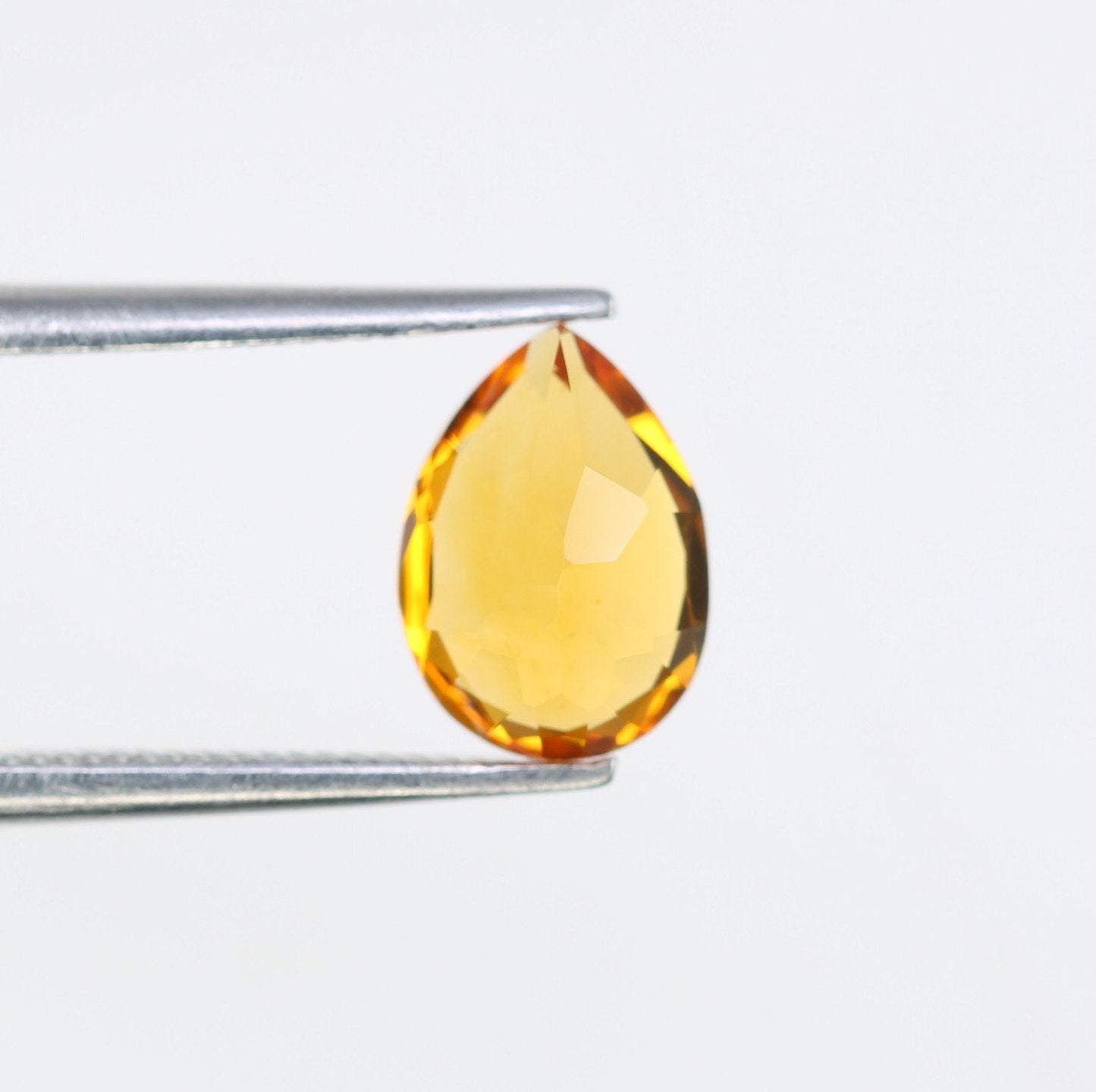 1.15 CT Natural Citrine Pear Cut Orange Gemstone for Engagement Ring - Ideal for Fine Jewelry and Diamonds